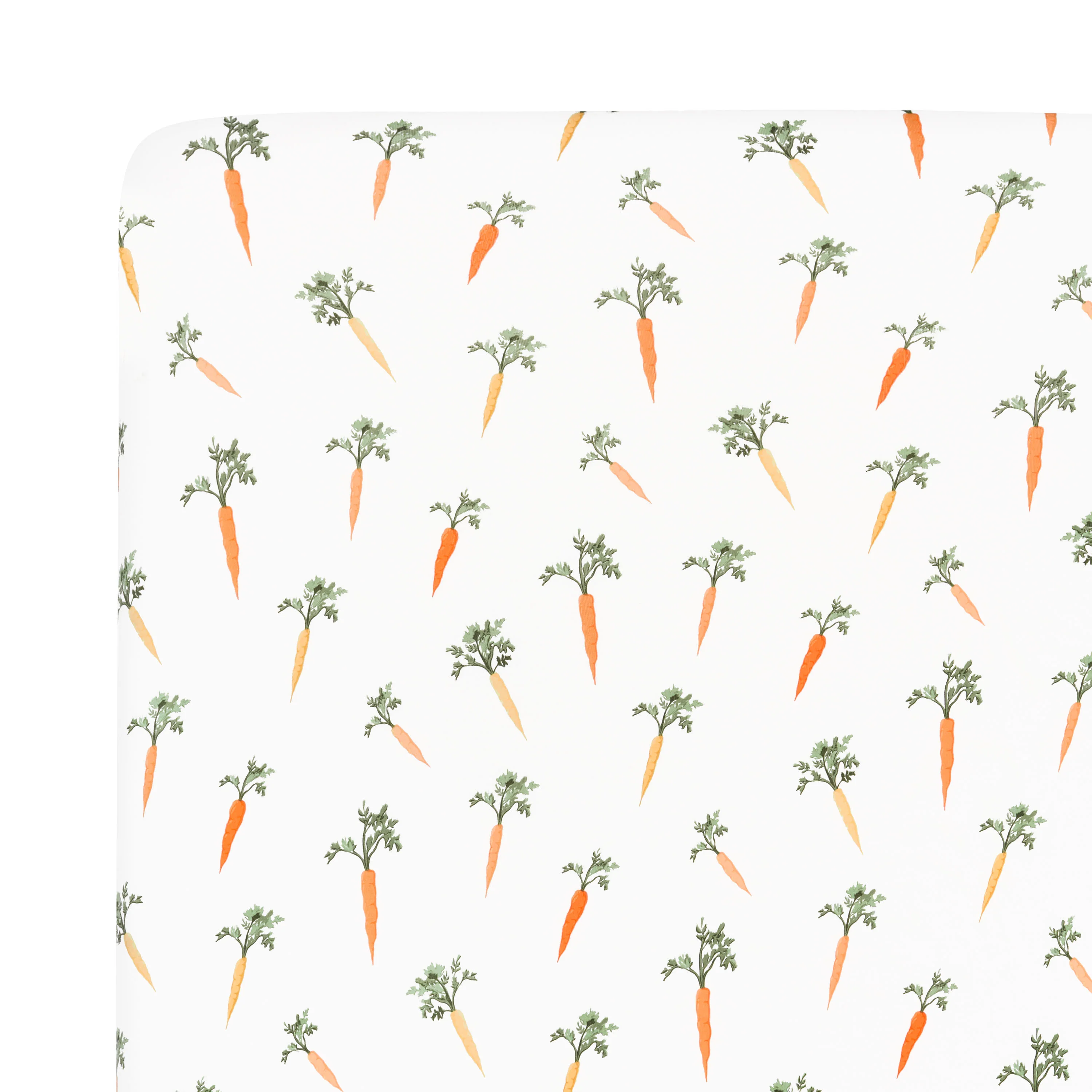 Crib Sheet in Carrot - Image 2