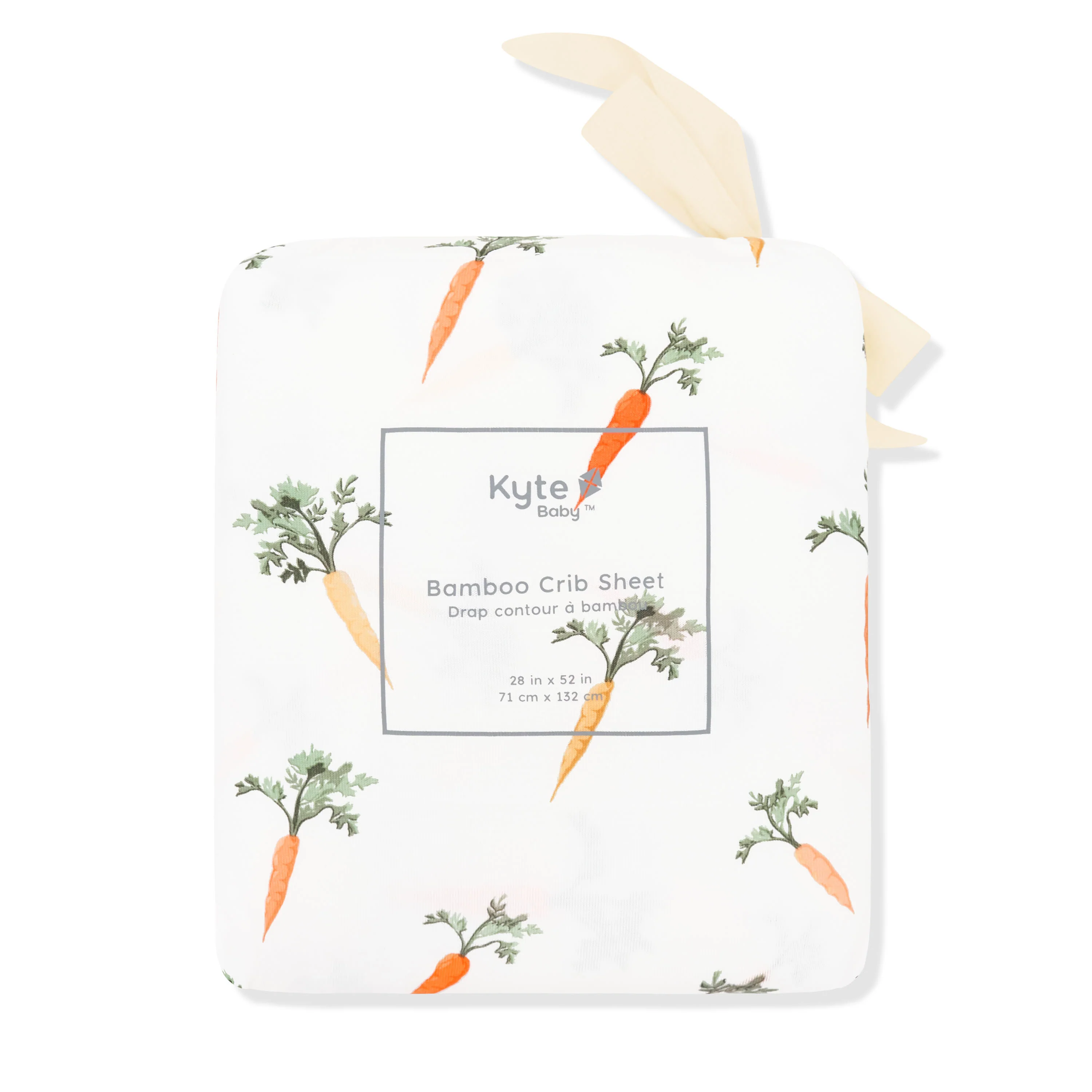 Crib Sheet in Carrot - Image 4