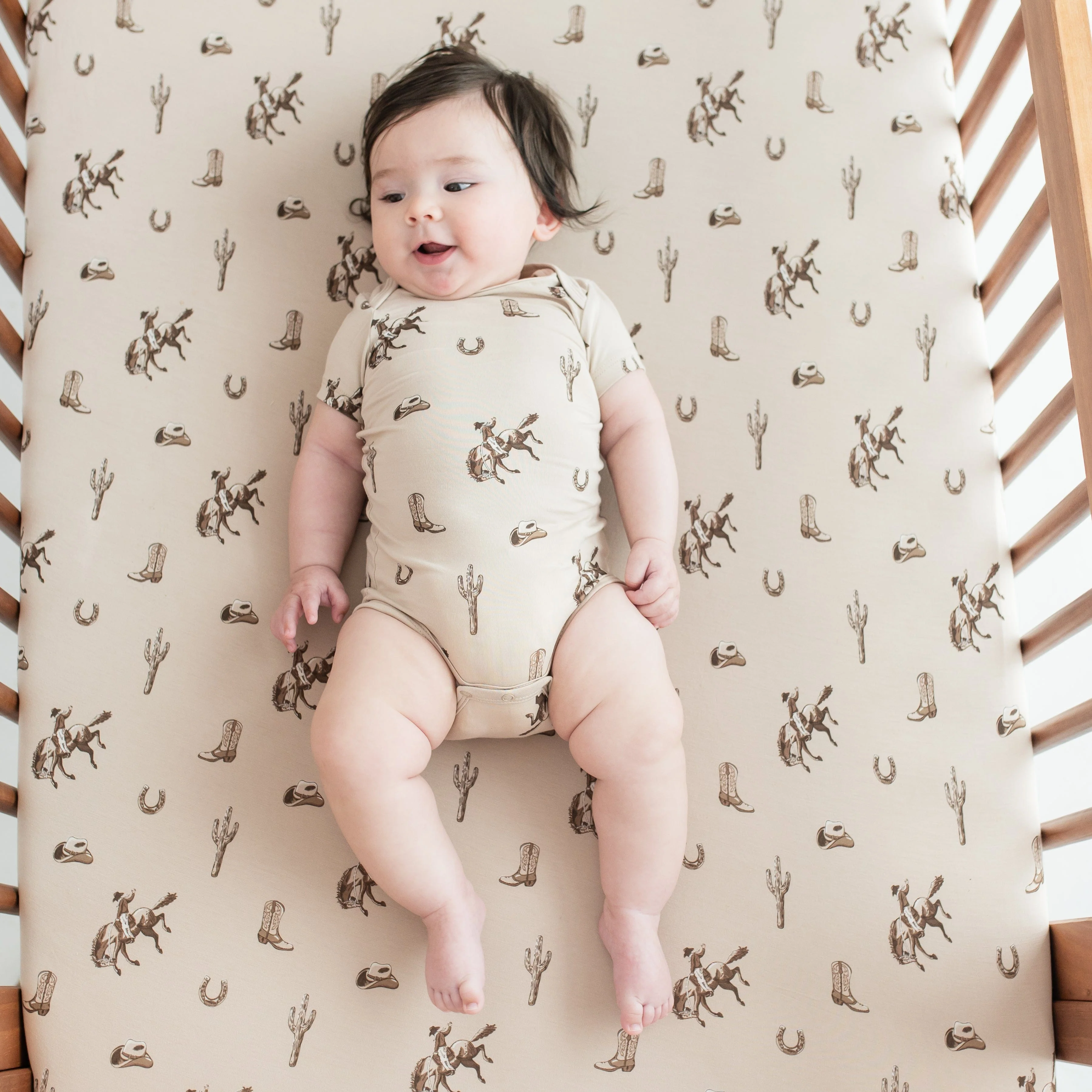 Crib Sheet in Classic Cowboy - Image 3