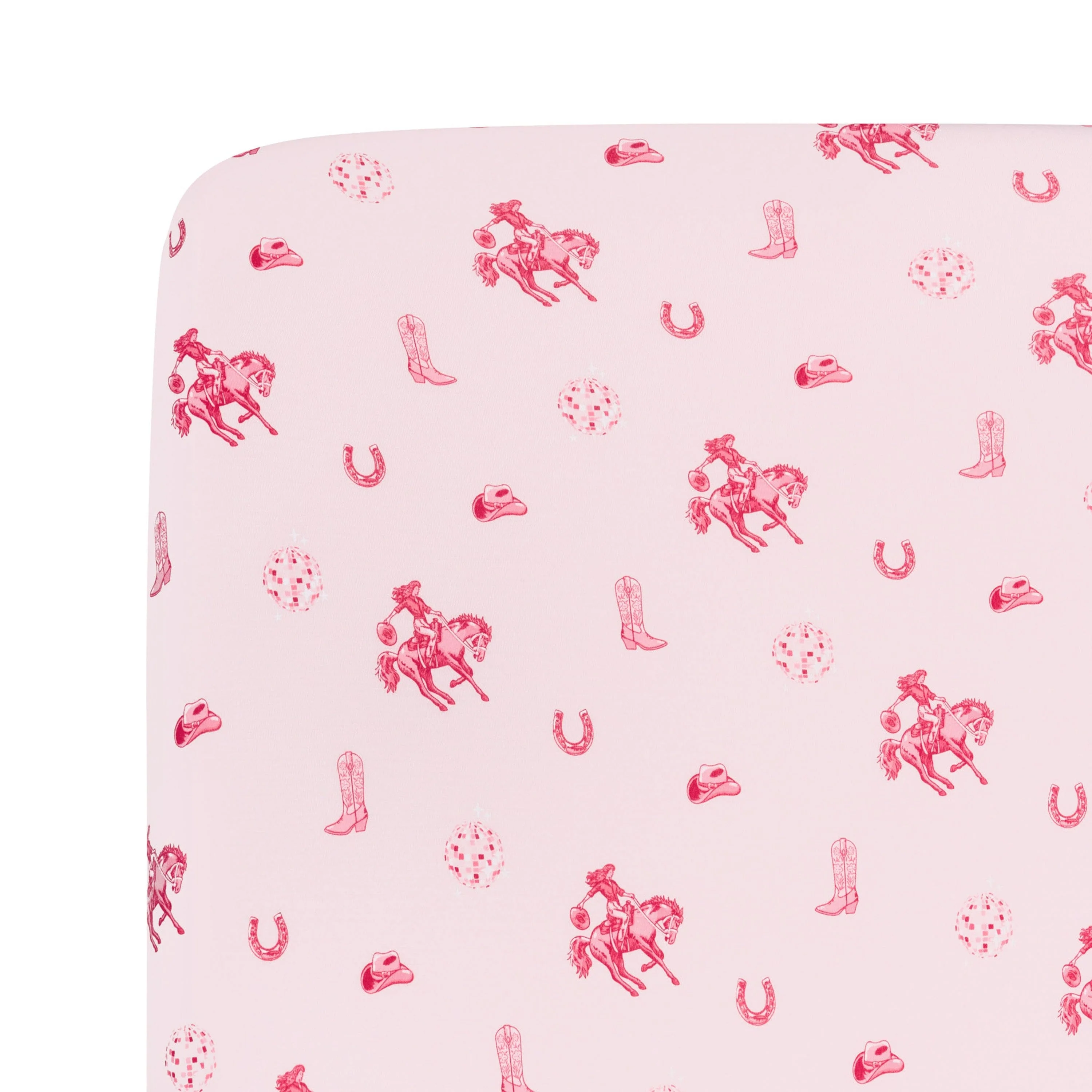 Crib Sheet in Disco Cowgirl - Image 3