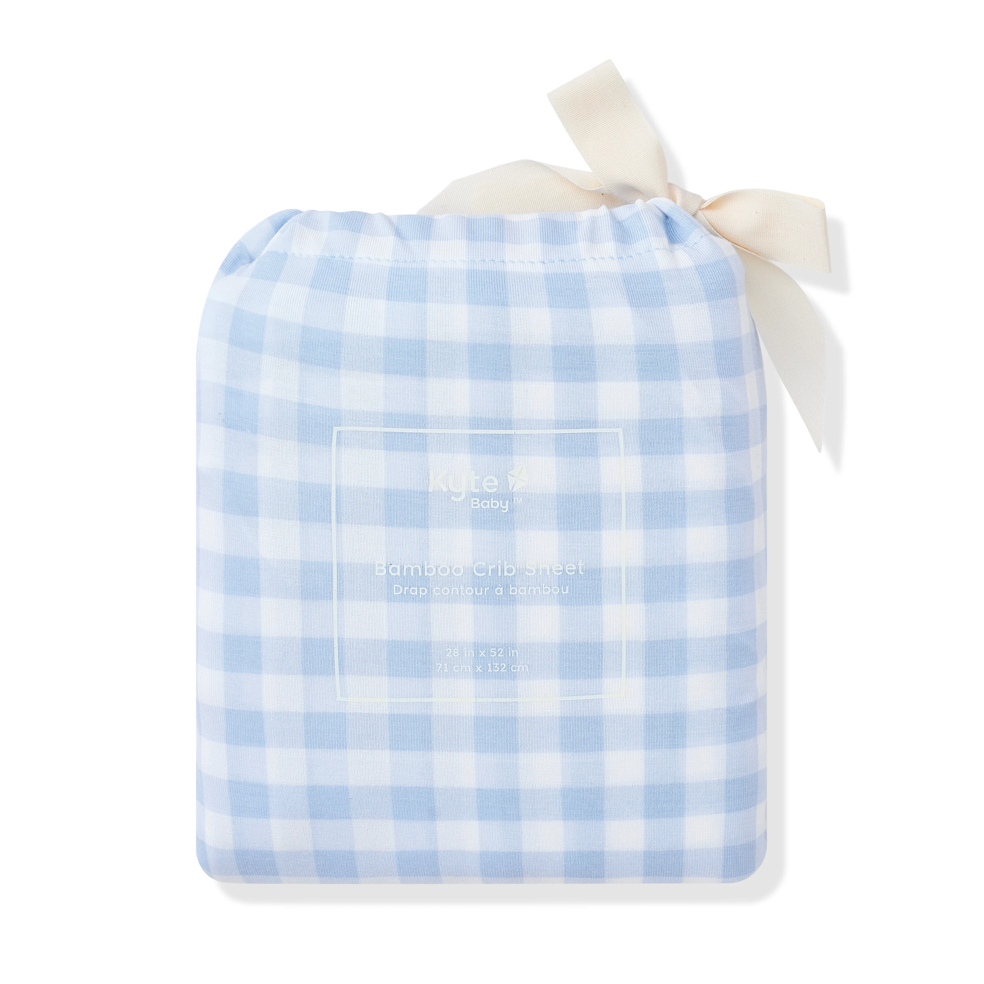 Crib Sheet in Gingham Breeze - Image 3