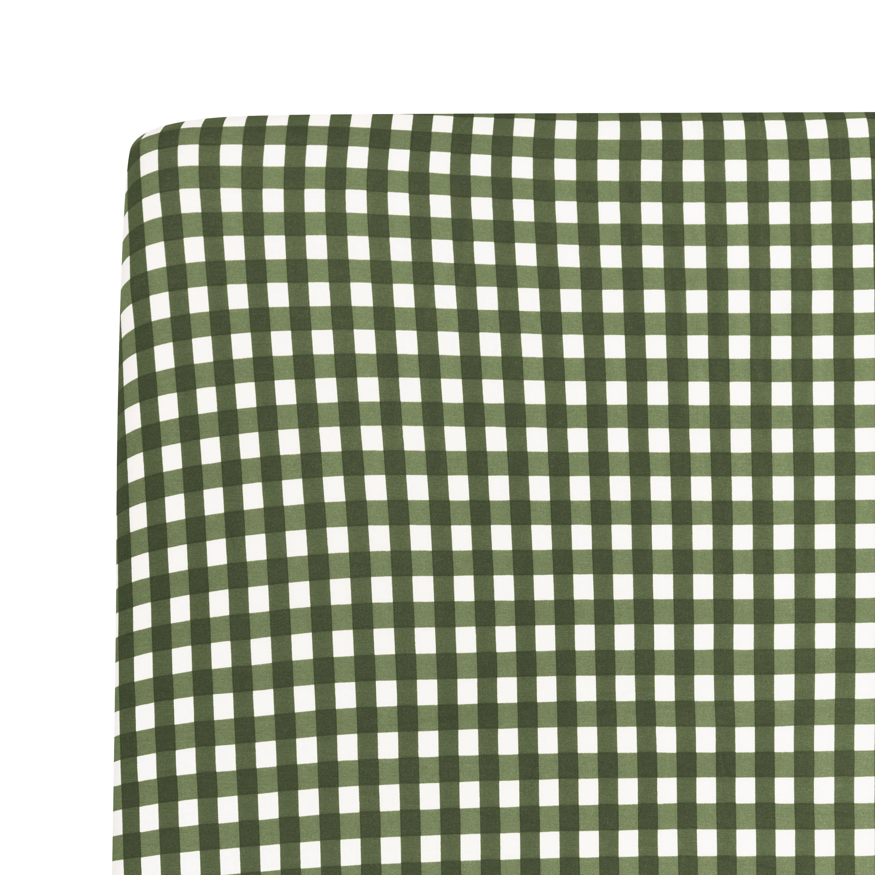 Crib Sheet in Gingham Fir - Image 3