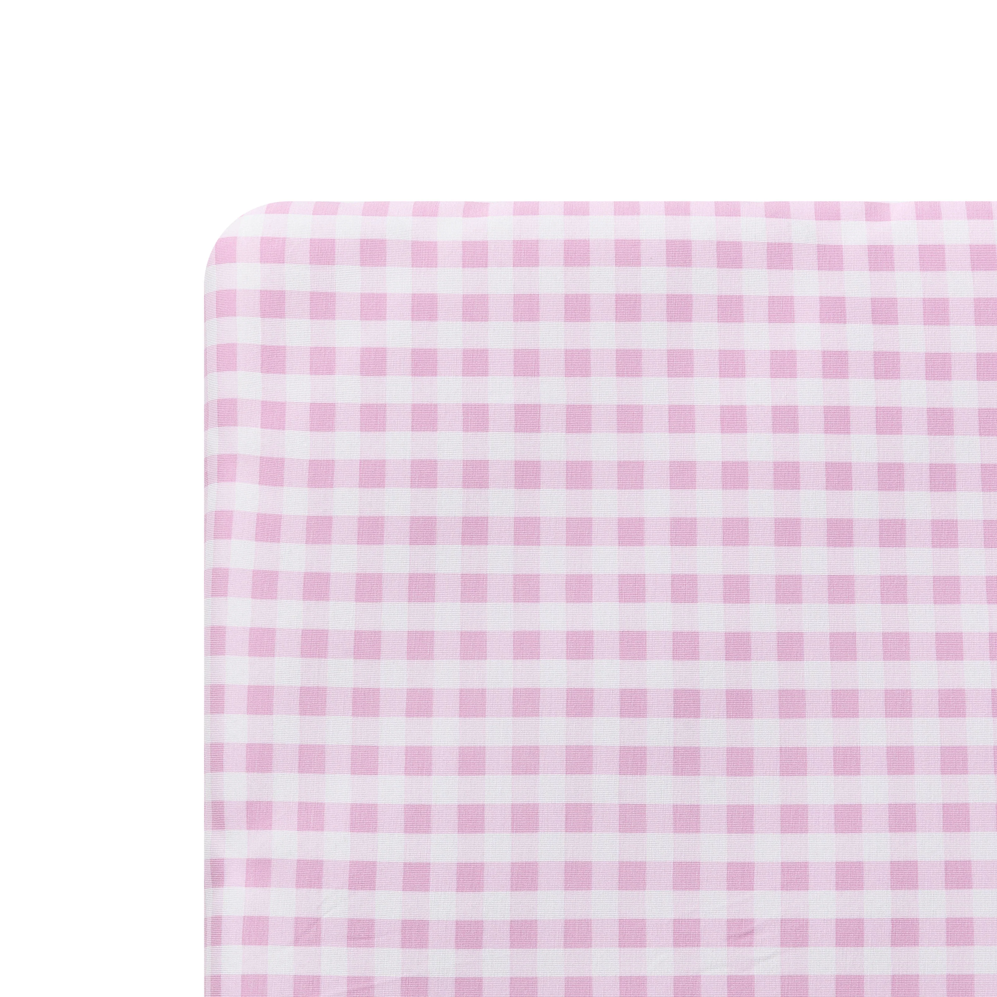 Crib Sheet in Gingham Thistle - Image 2