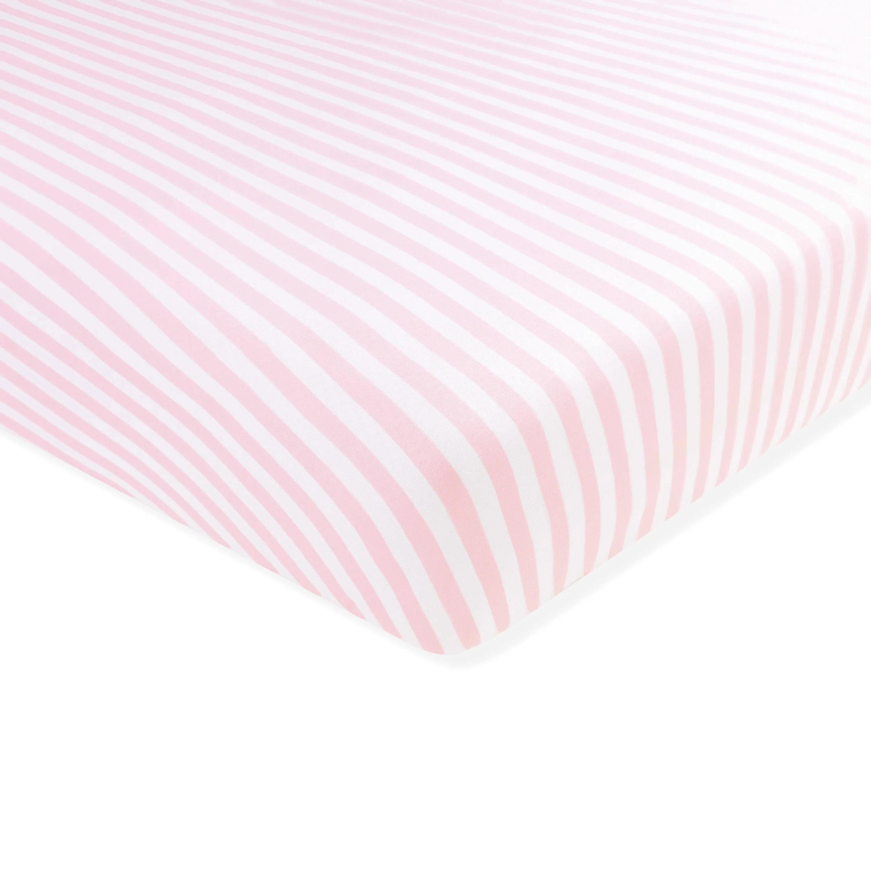 Crib Sheet in Small Sakura Stripe - Image 2
