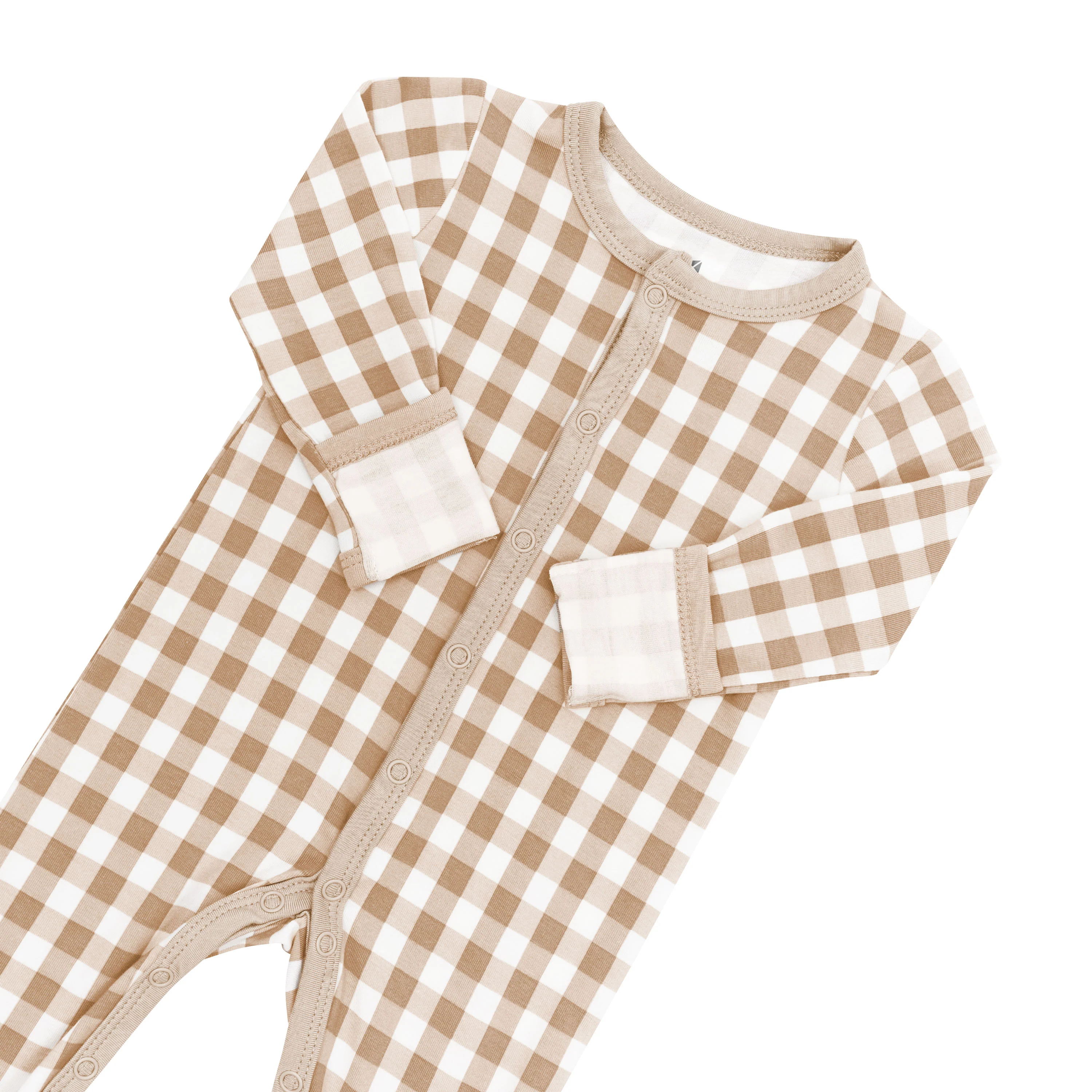 Romper in Gingham Bisque - Image 4