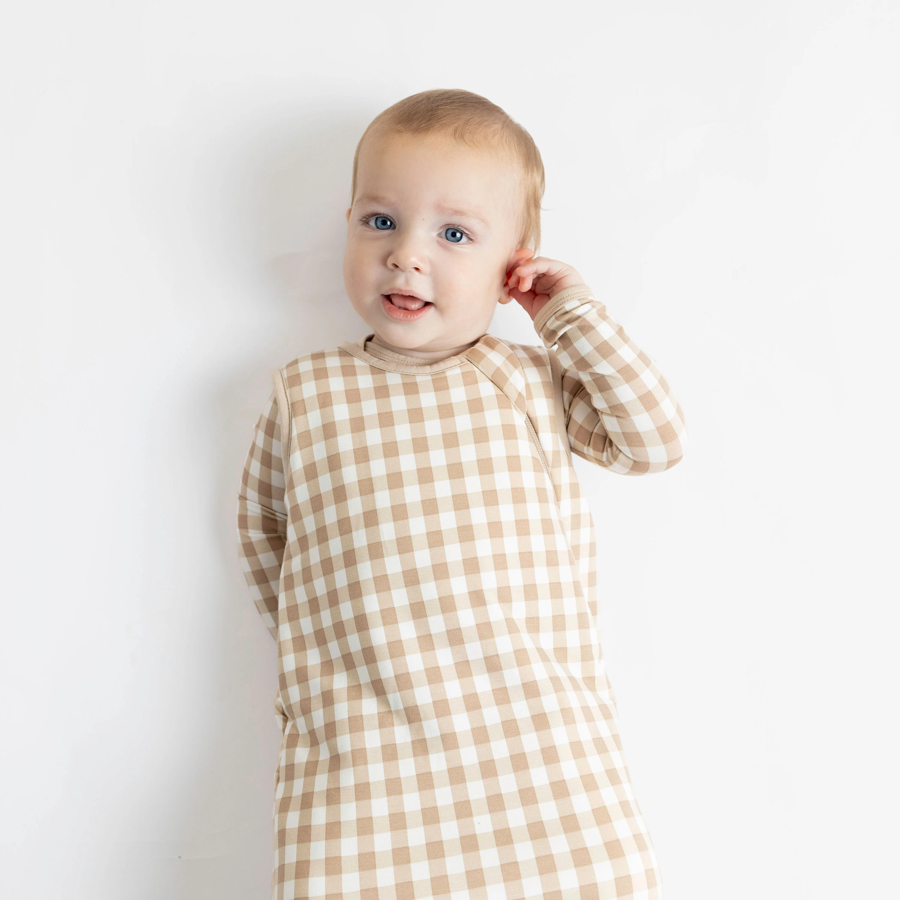 Sleep Bag in Gingham Bisque 2.5 - Image 3