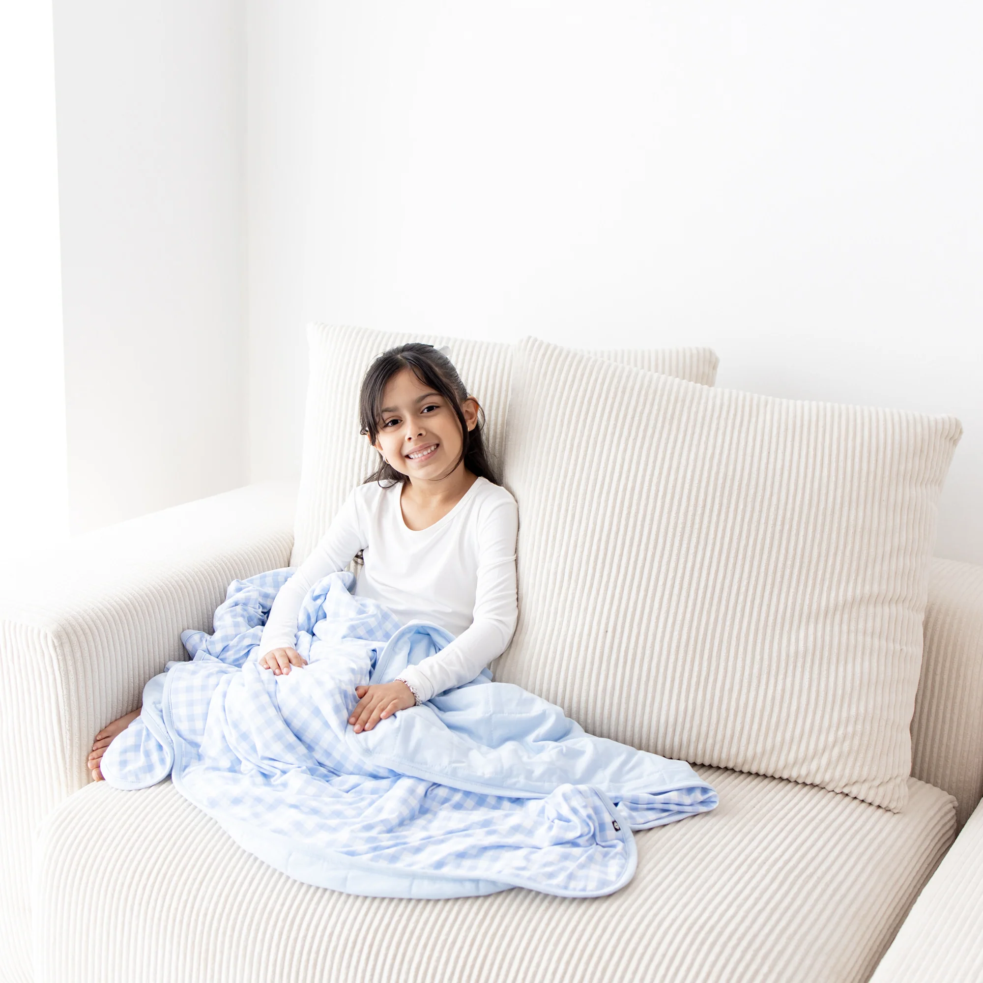 Toddler Blanket in Gingham Breeze 1.0 - Image 4