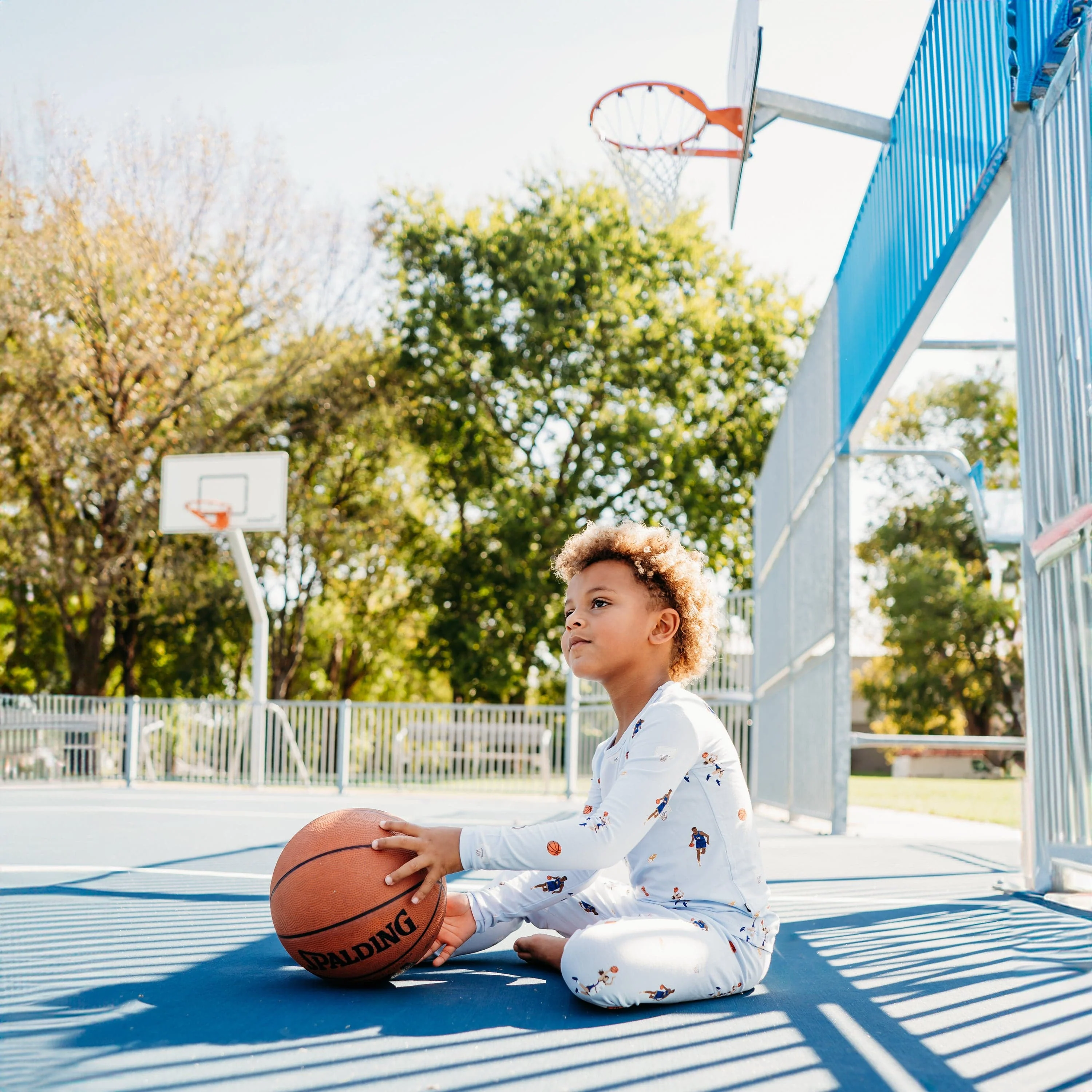 Long Sleeve Pajamas in Basketball - Image 3