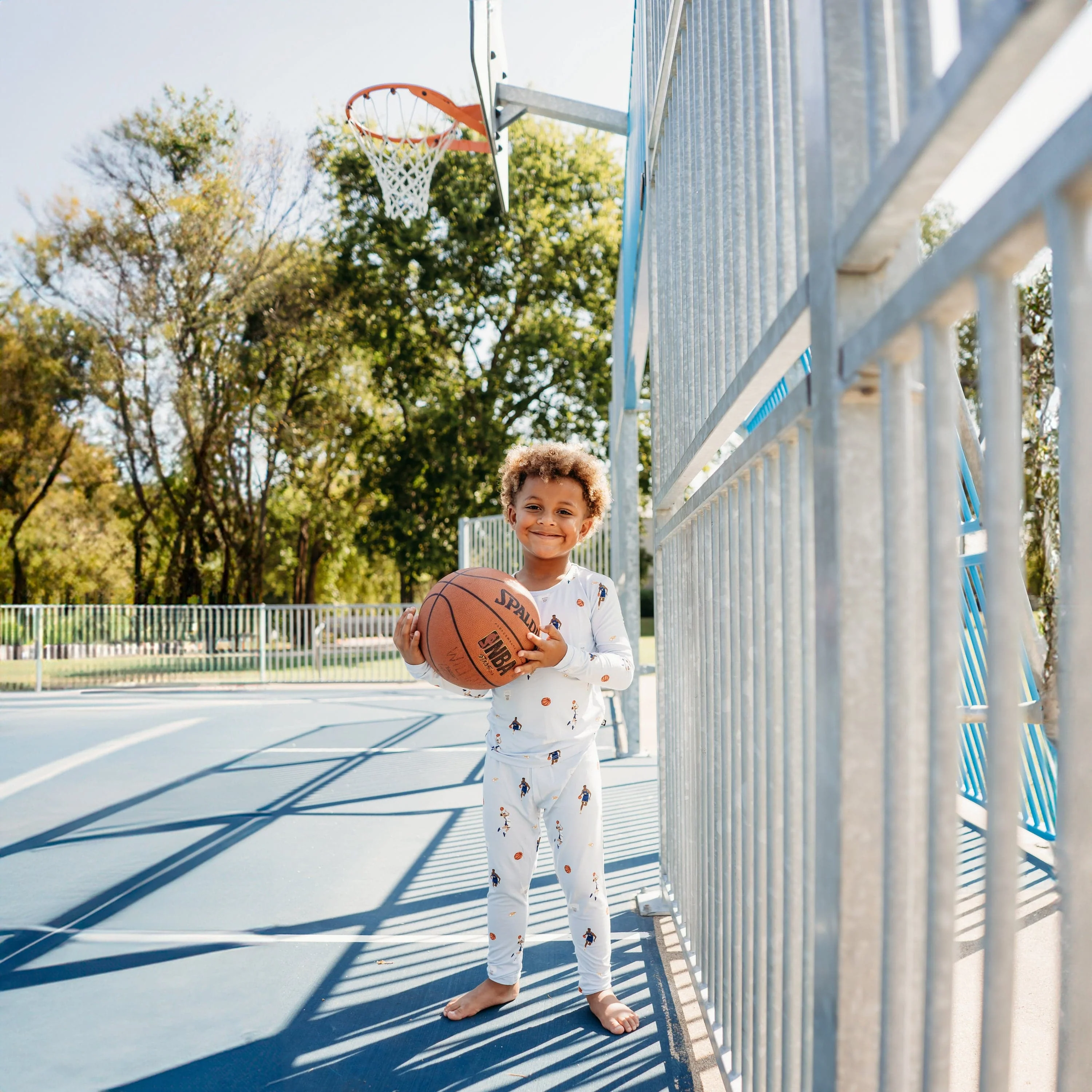 Long Sleeve Pajamas in Basketball - Image 5