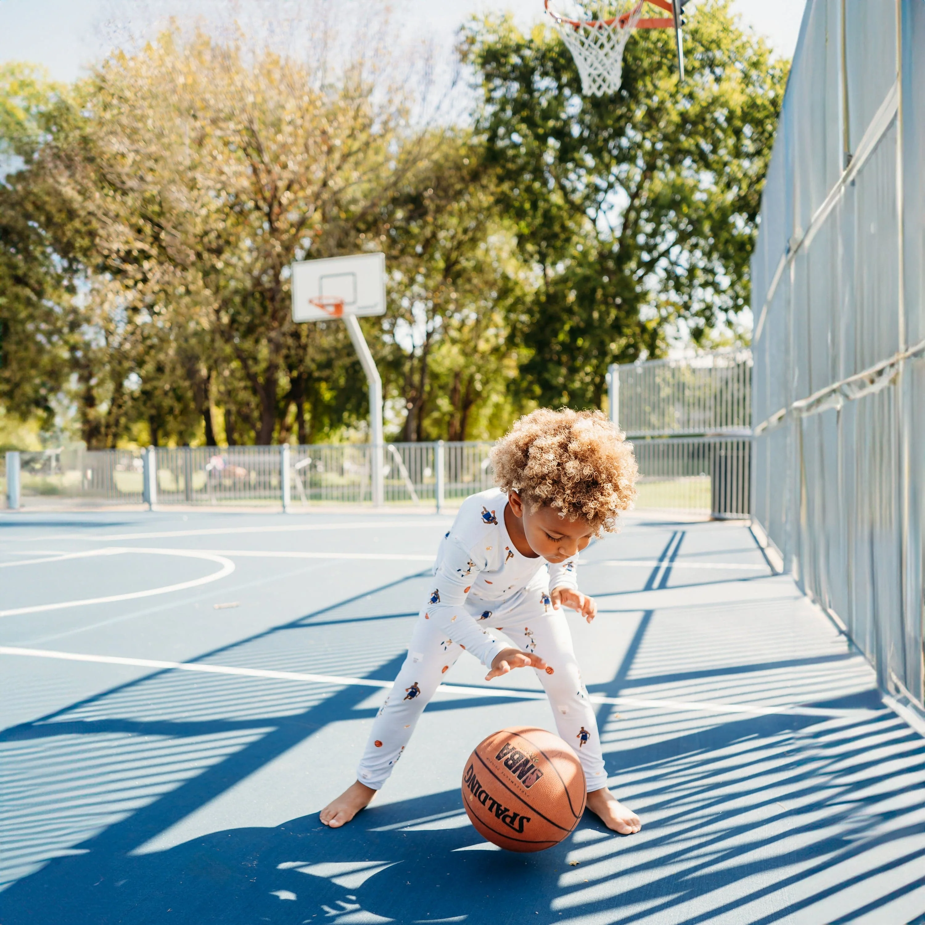 Long Sleeve Pajamas in Basketball - Image 6