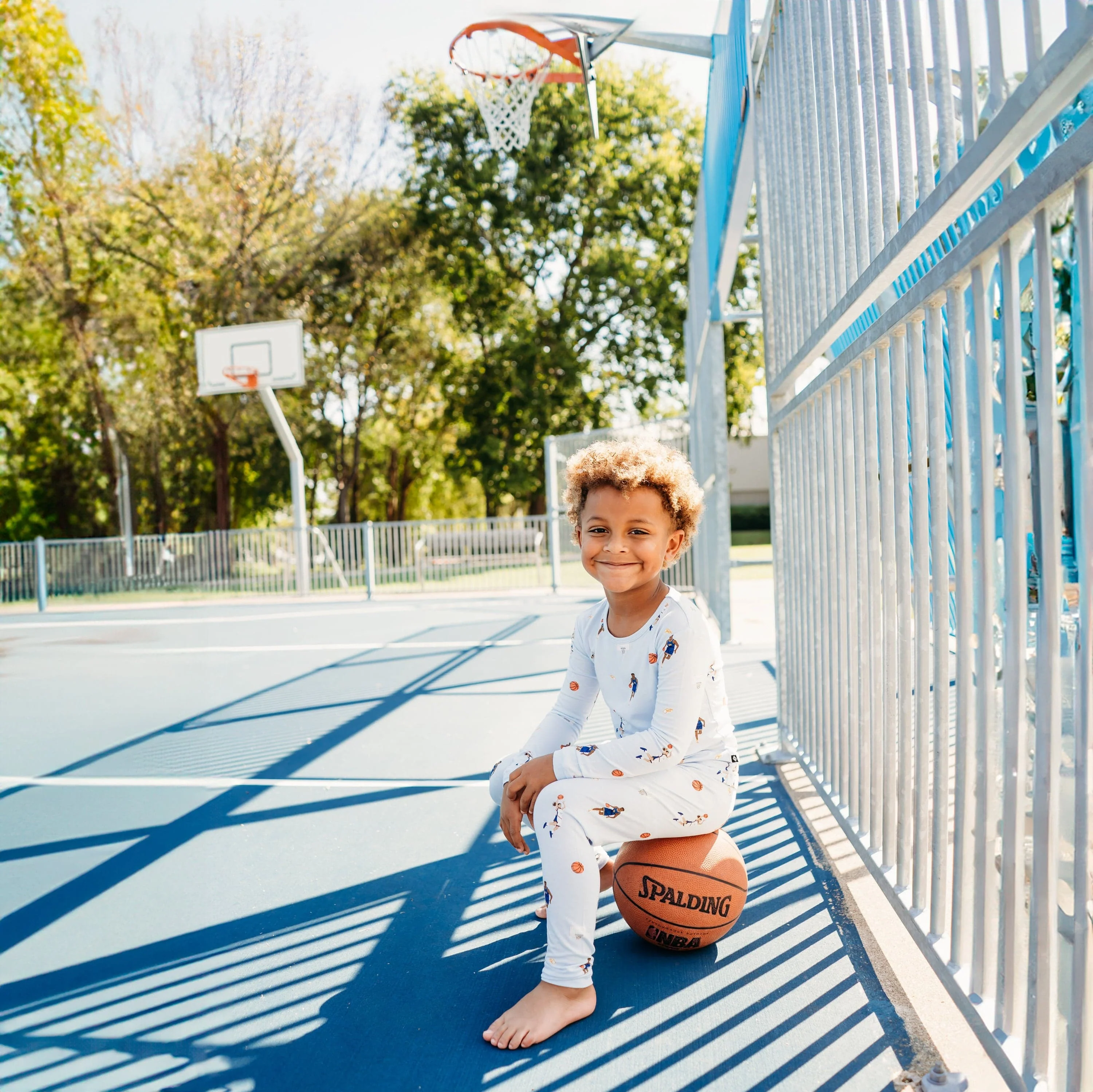Long Sleeve Pajamas in Basketball - Image 7