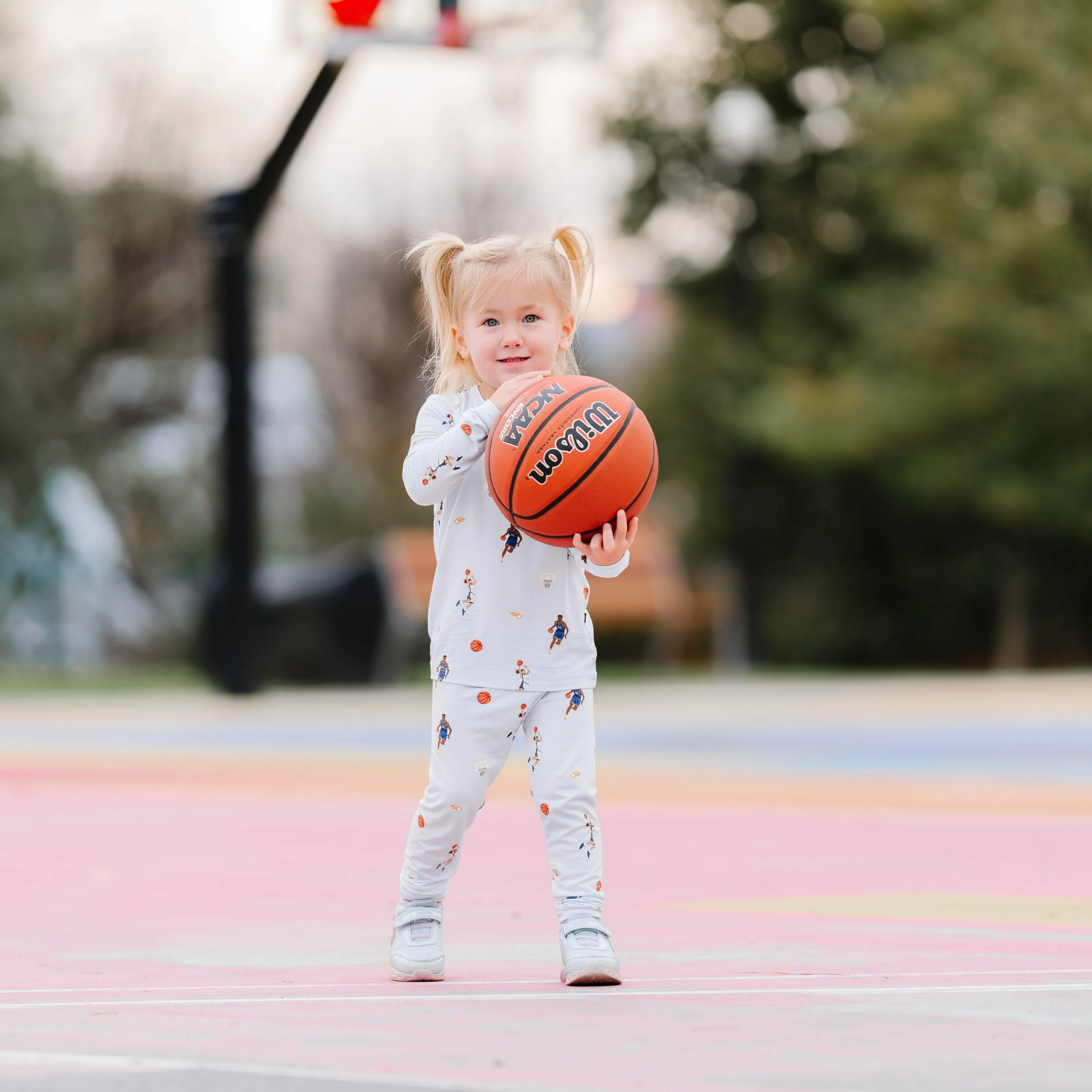 Long Sleeve Pajamas in Basketball - Image 8