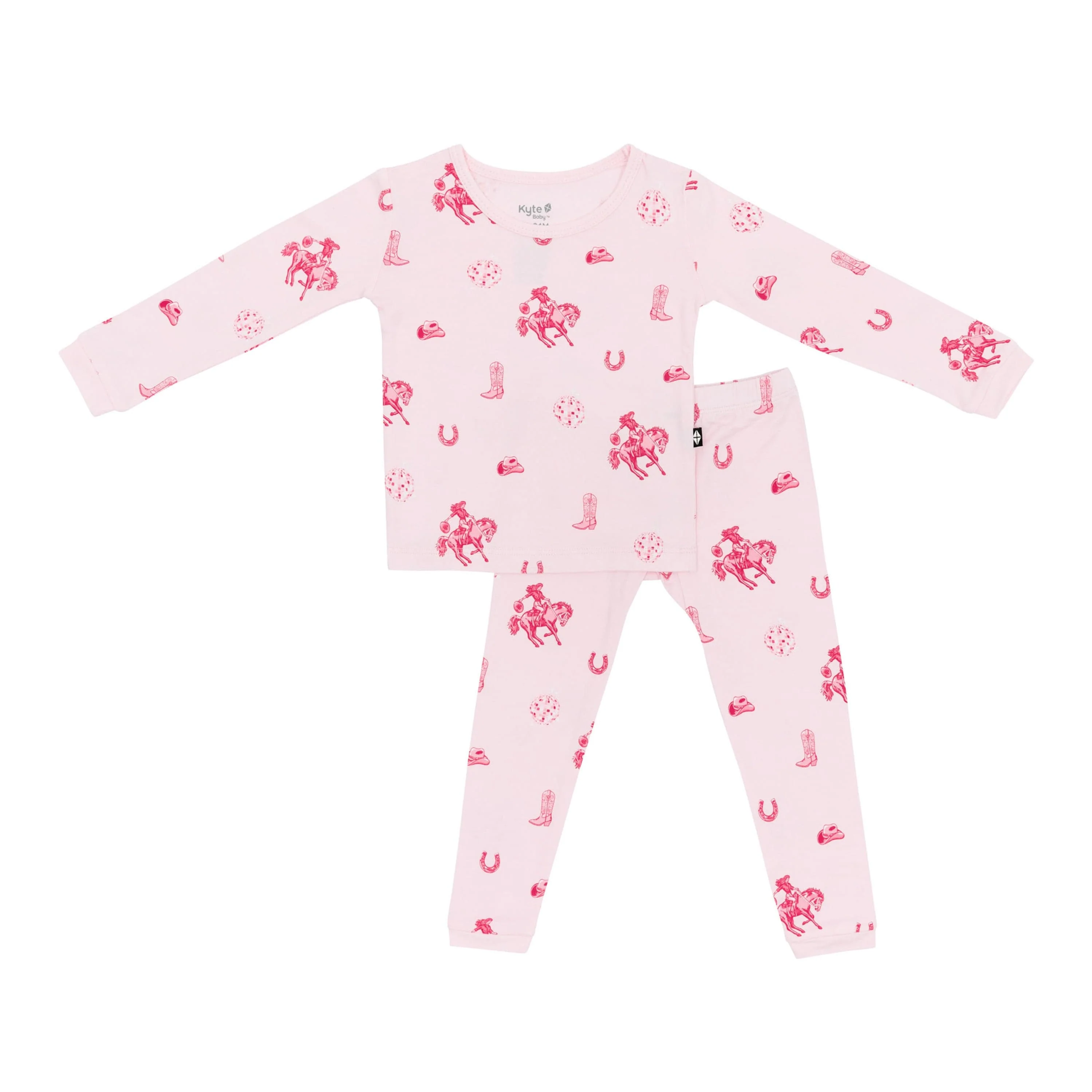 Long Sleeve Pajamas in Disco Cowgirl - Image 2