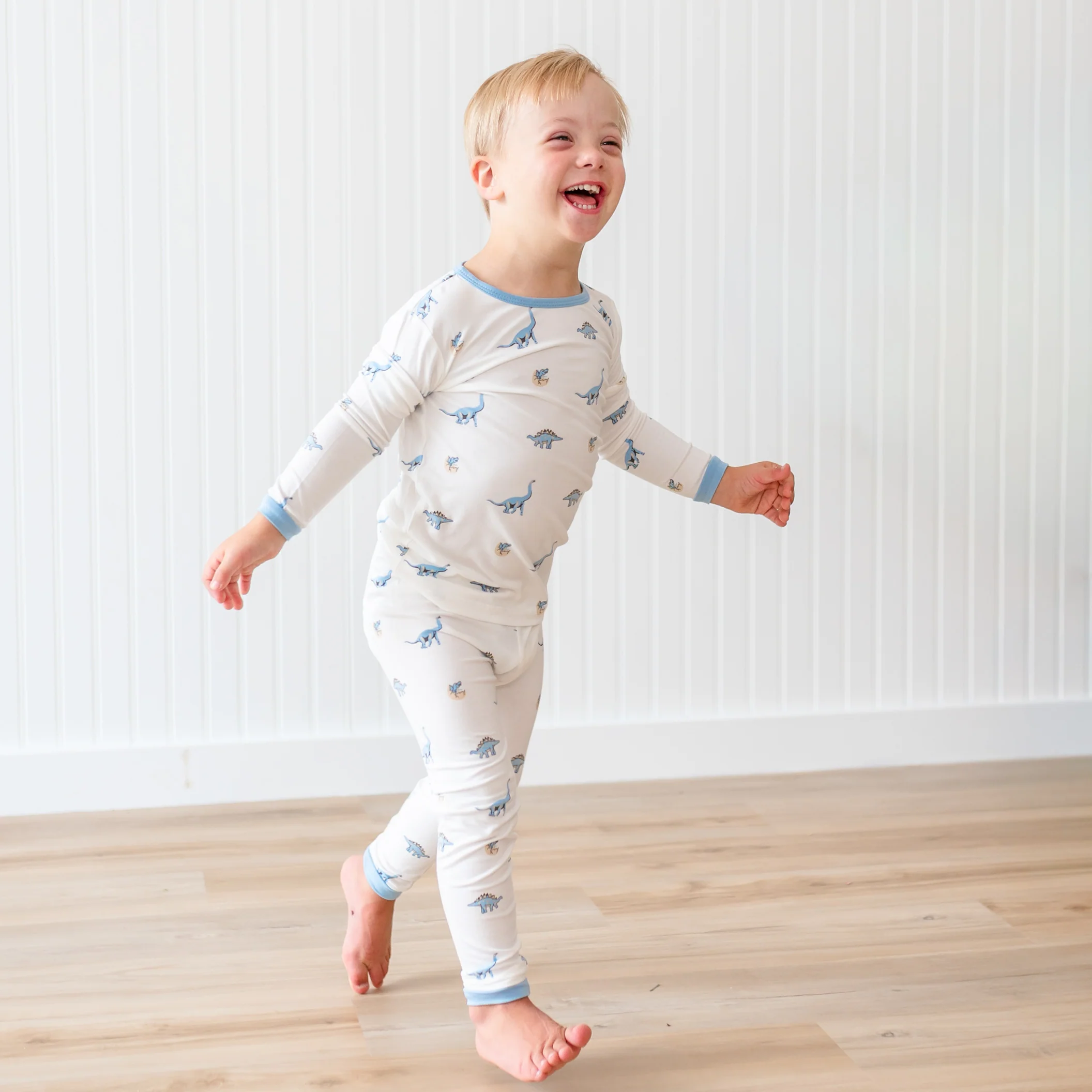 Long Sleeve Pajamas in Jurassic - Image 4