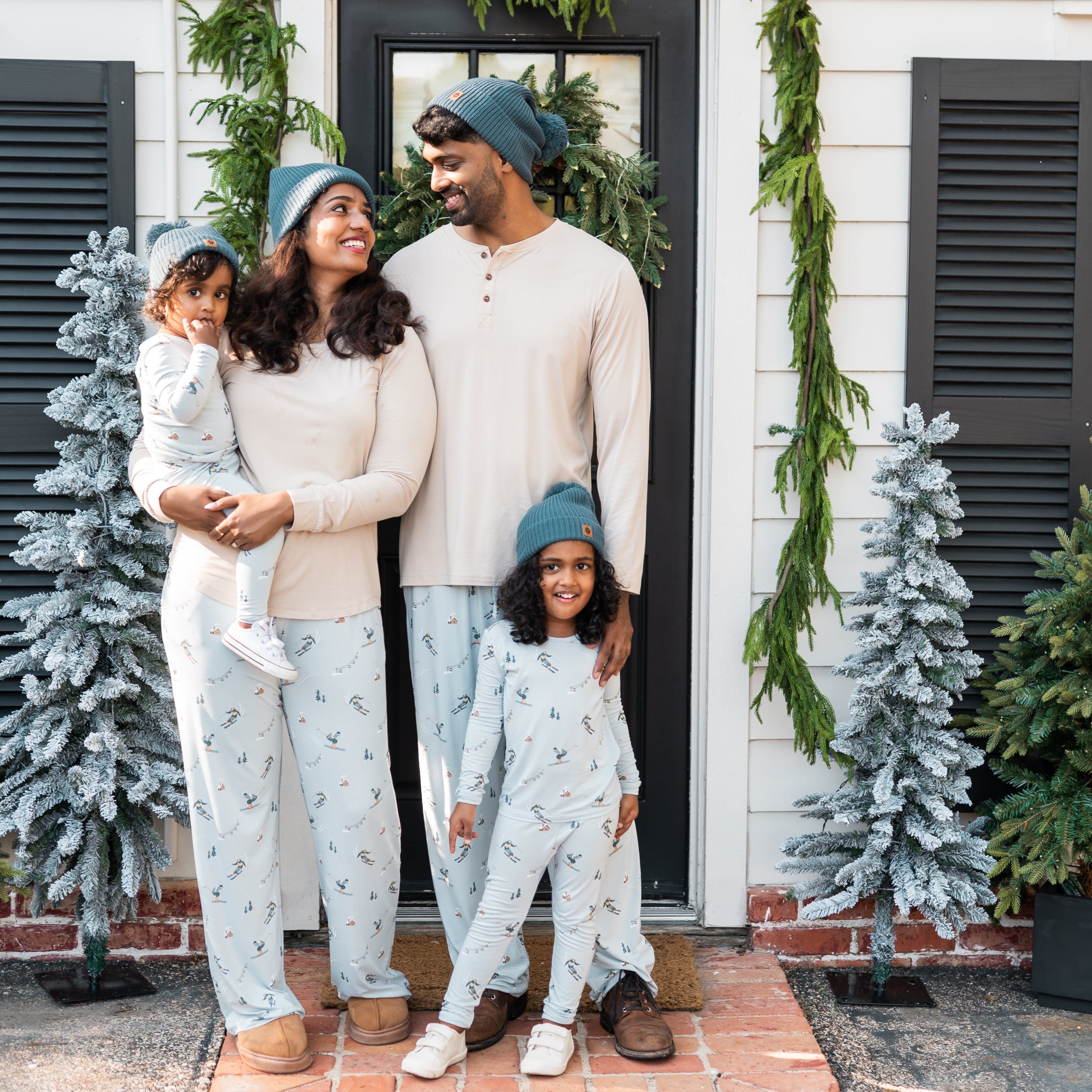 Long Sleeve Pajamas in Ski - Image 4