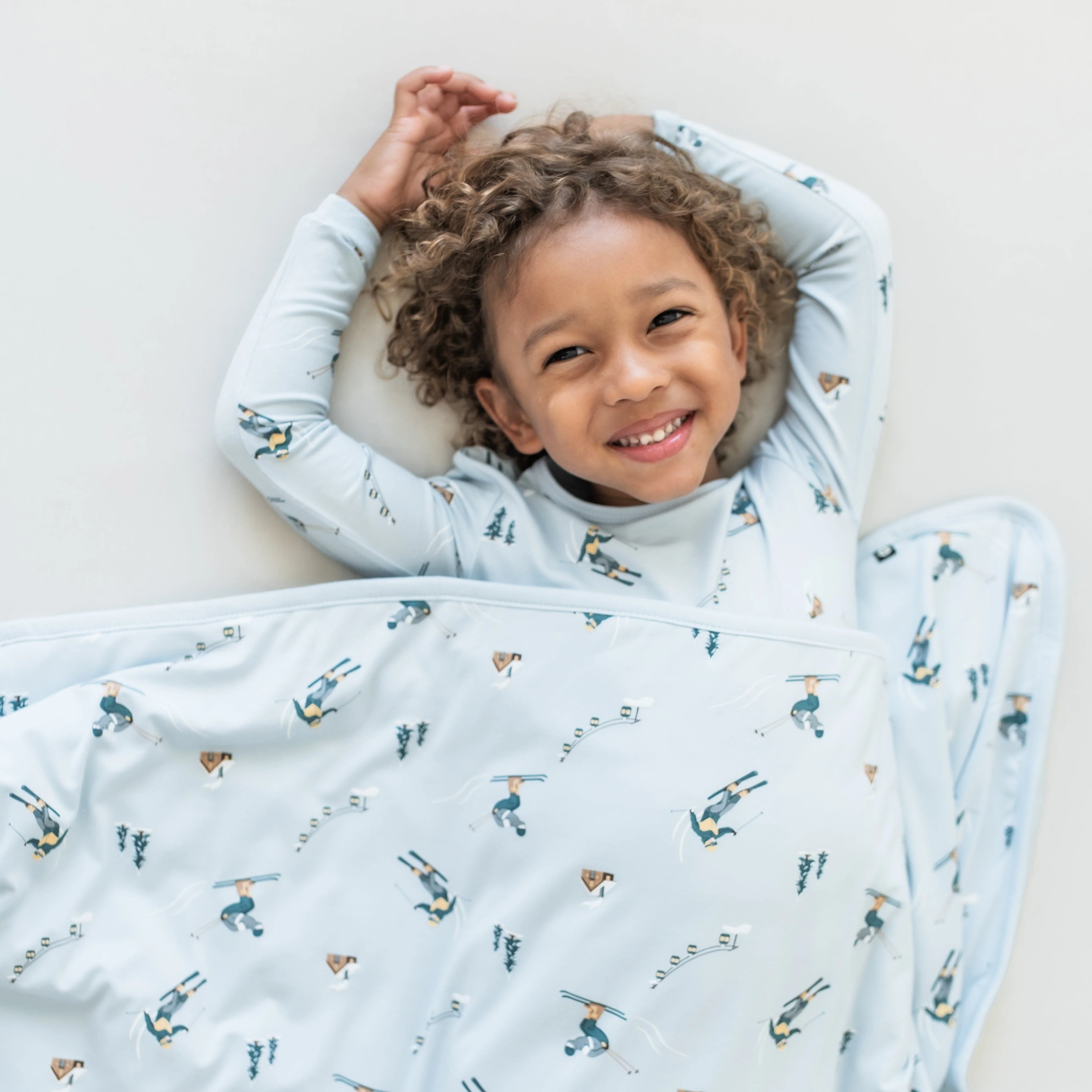 Long Sleeve Pajamas in Ski - Image 5