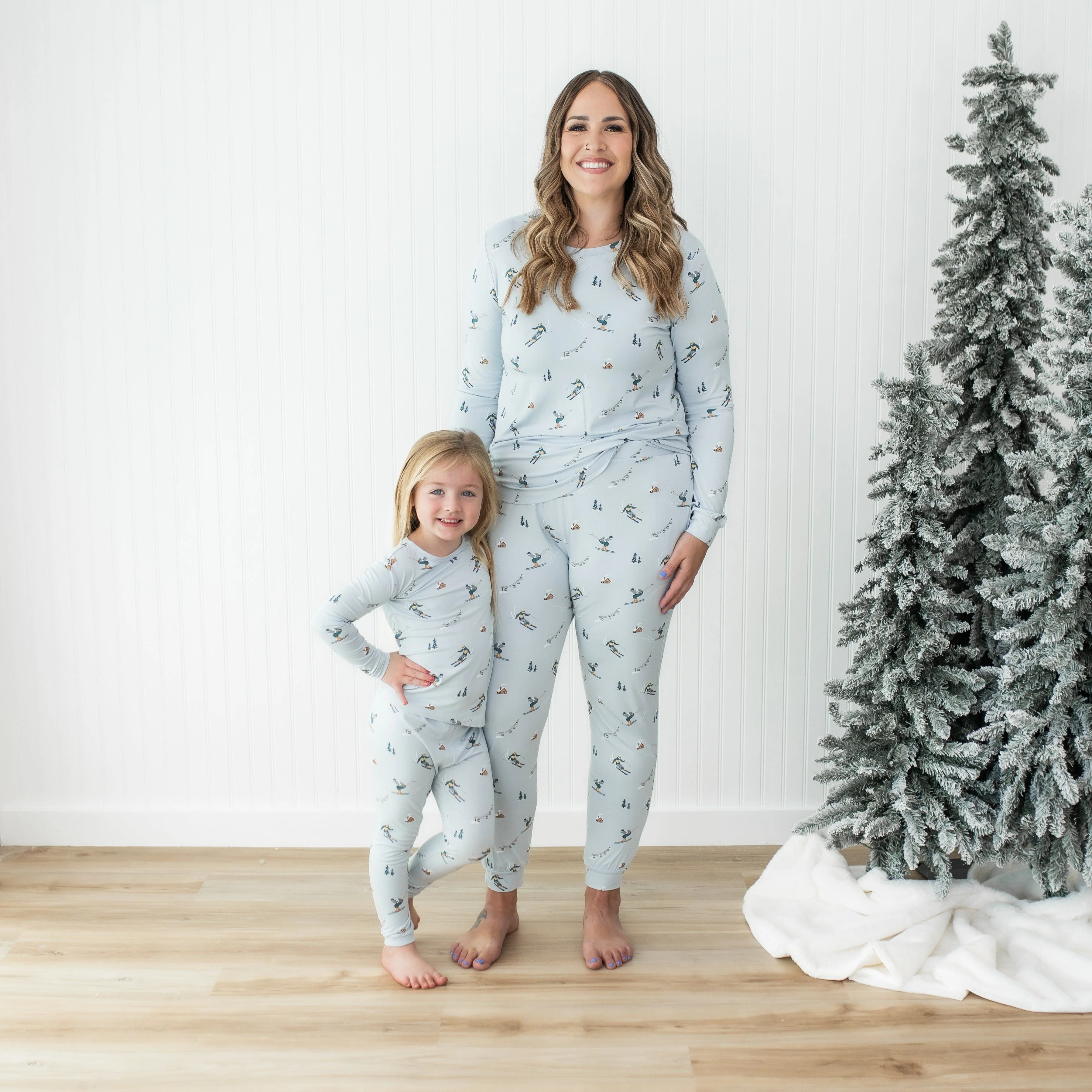 Long Sleeve Pajamas in Ski - Image 6