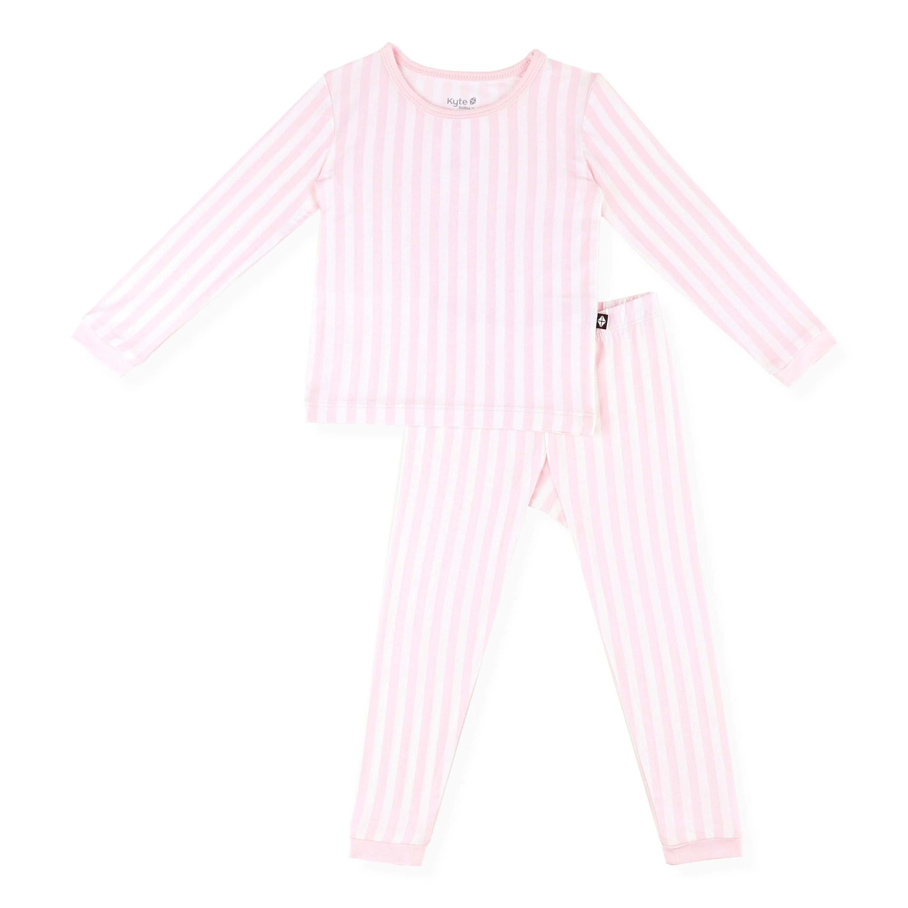 Long Sleeve Pajamas in Small Sakura Stripe - Image 2