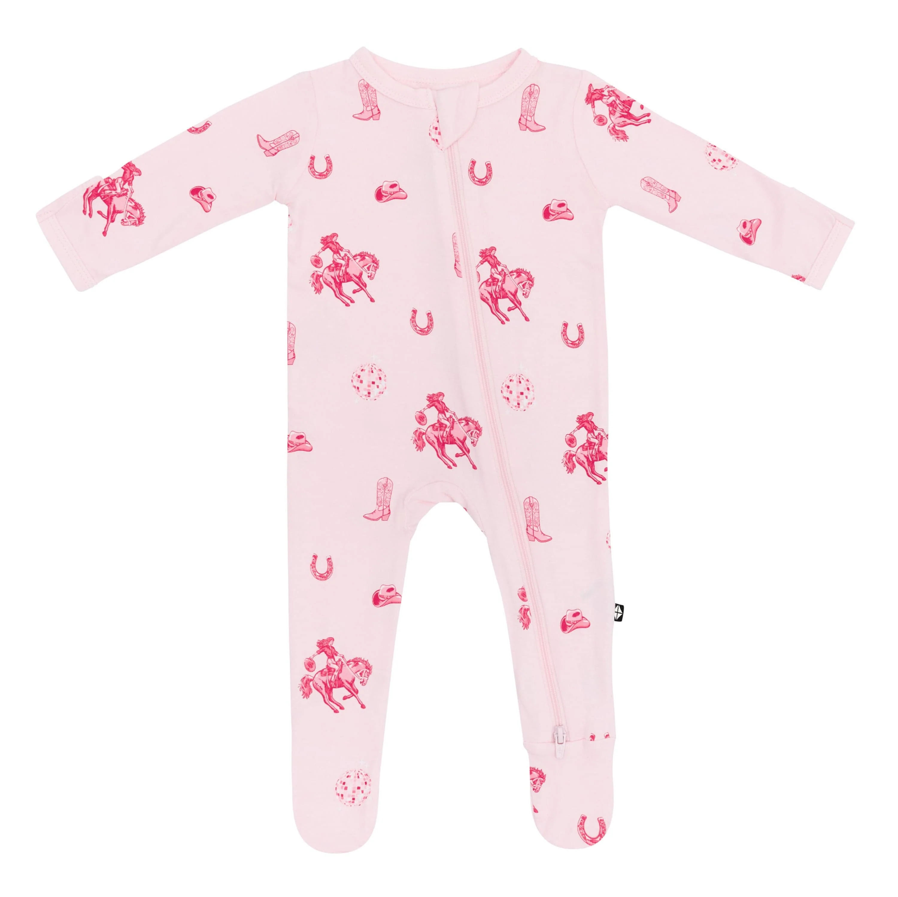 Zippered Footie in Disco Cowgirl - Image 2