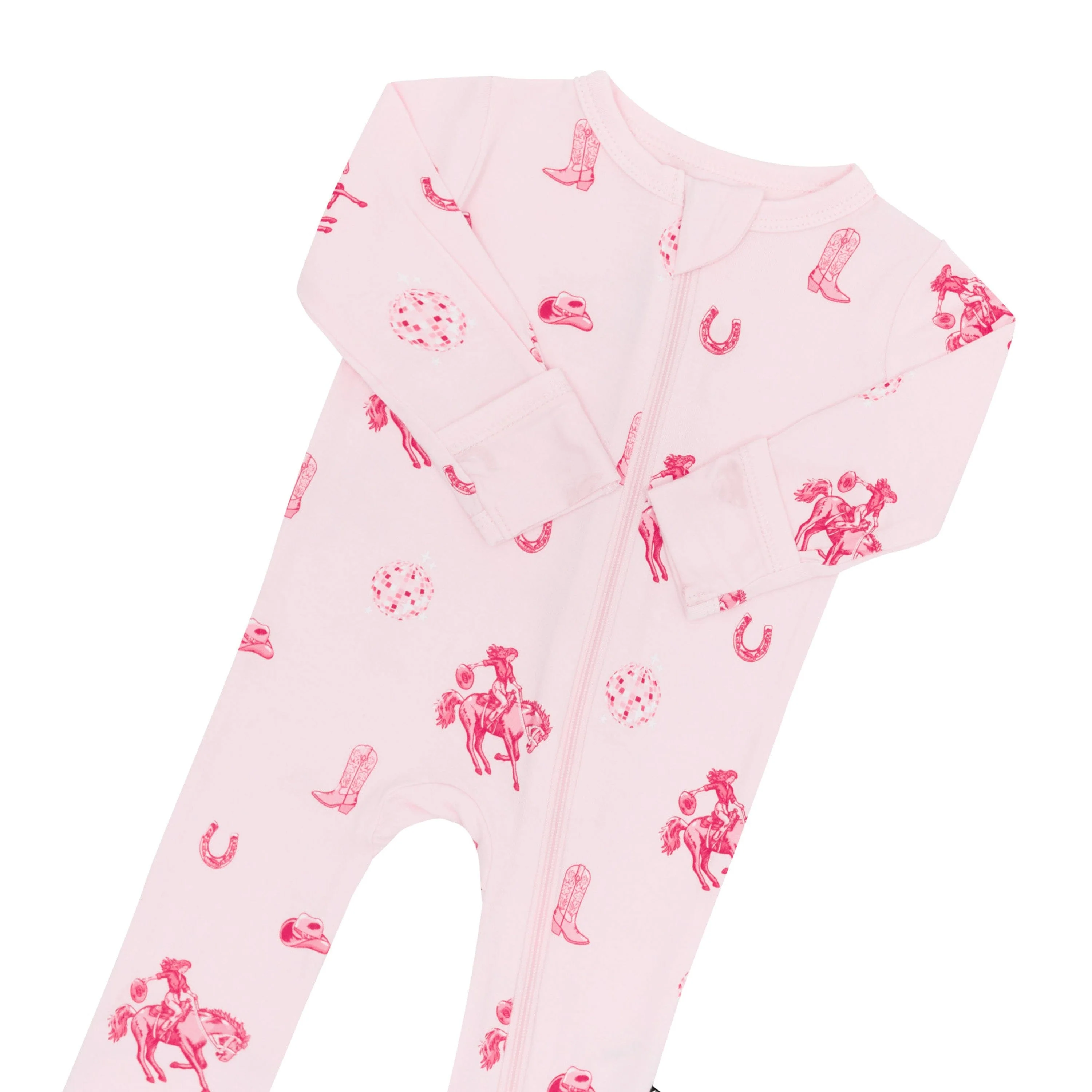 Zippered Footie in Disco Cowgirl - Image 4