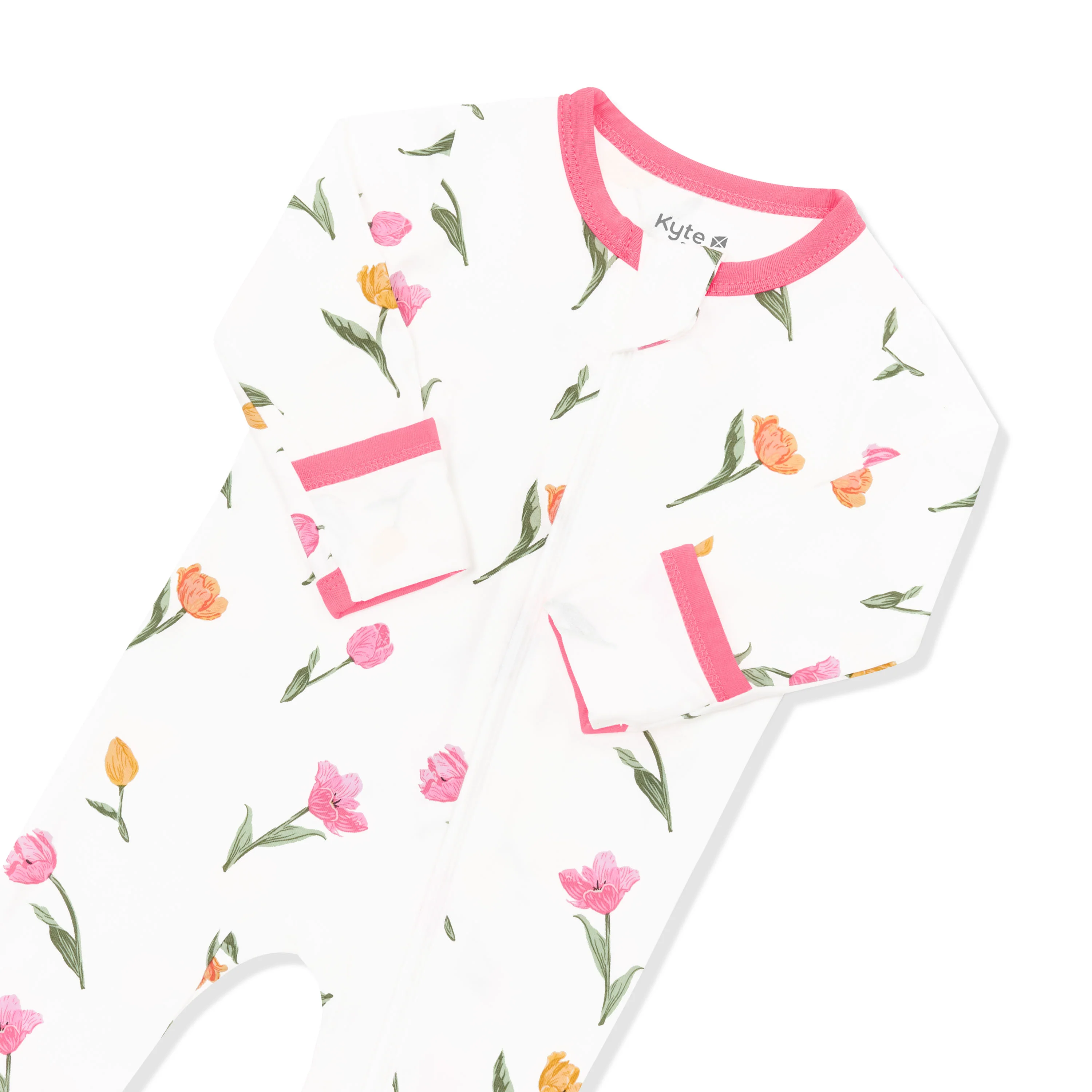 Zippered Footie in Tulip - Image 8