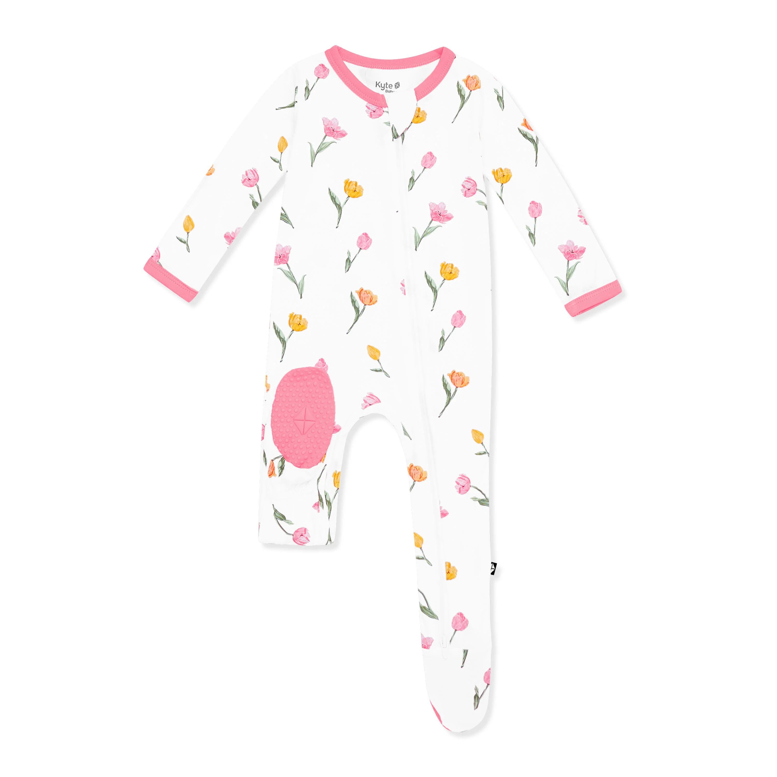 Zippered Footie in Tulip - Image 9