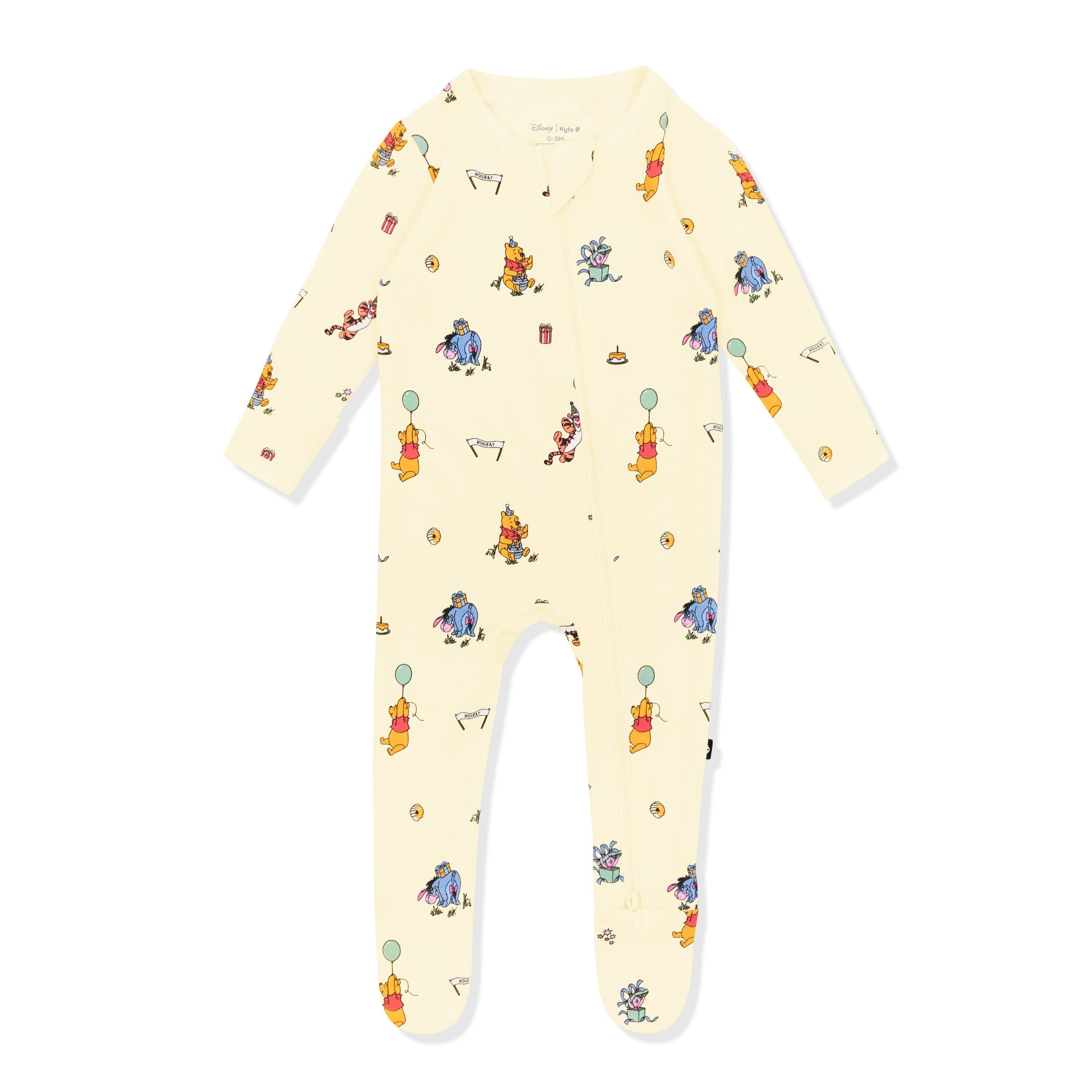Zippered Footie in Winnie the Pooh Celebration - Image 2