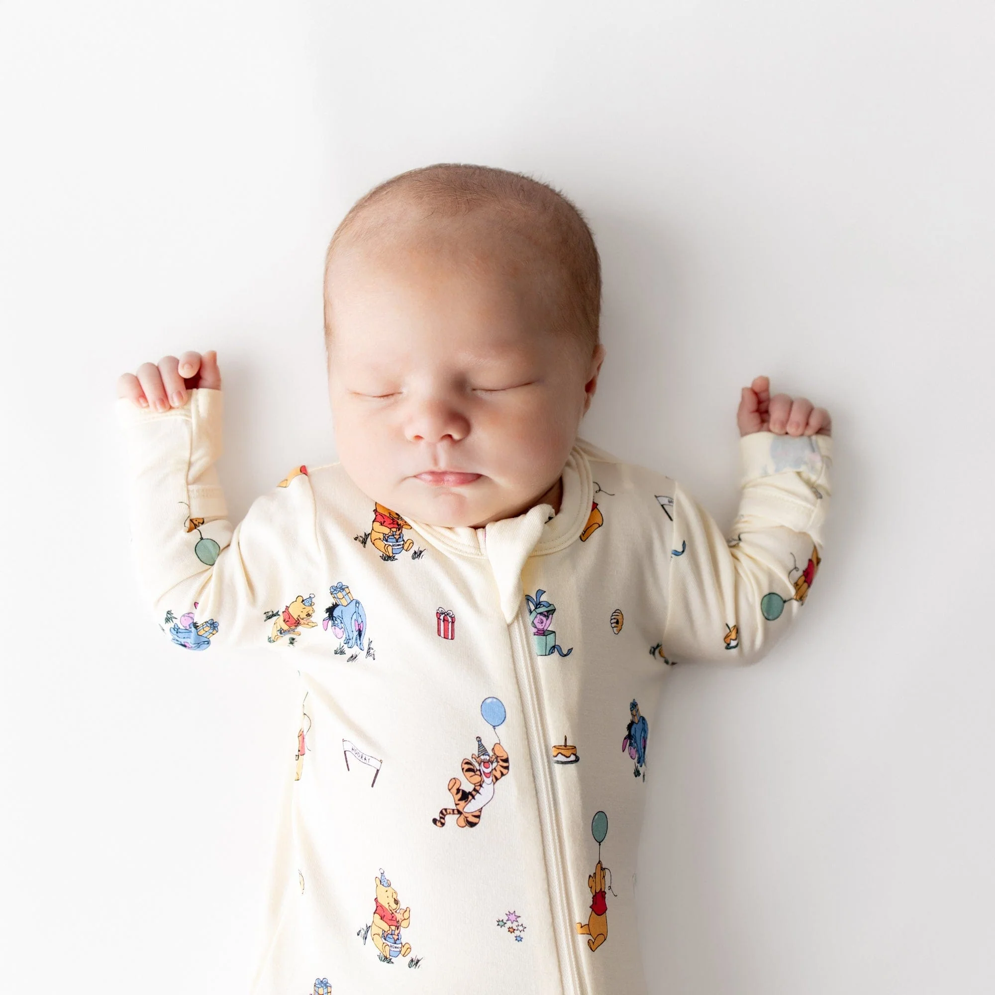 Zippered Footie in Winnie the Pooh Celebration - Image 3