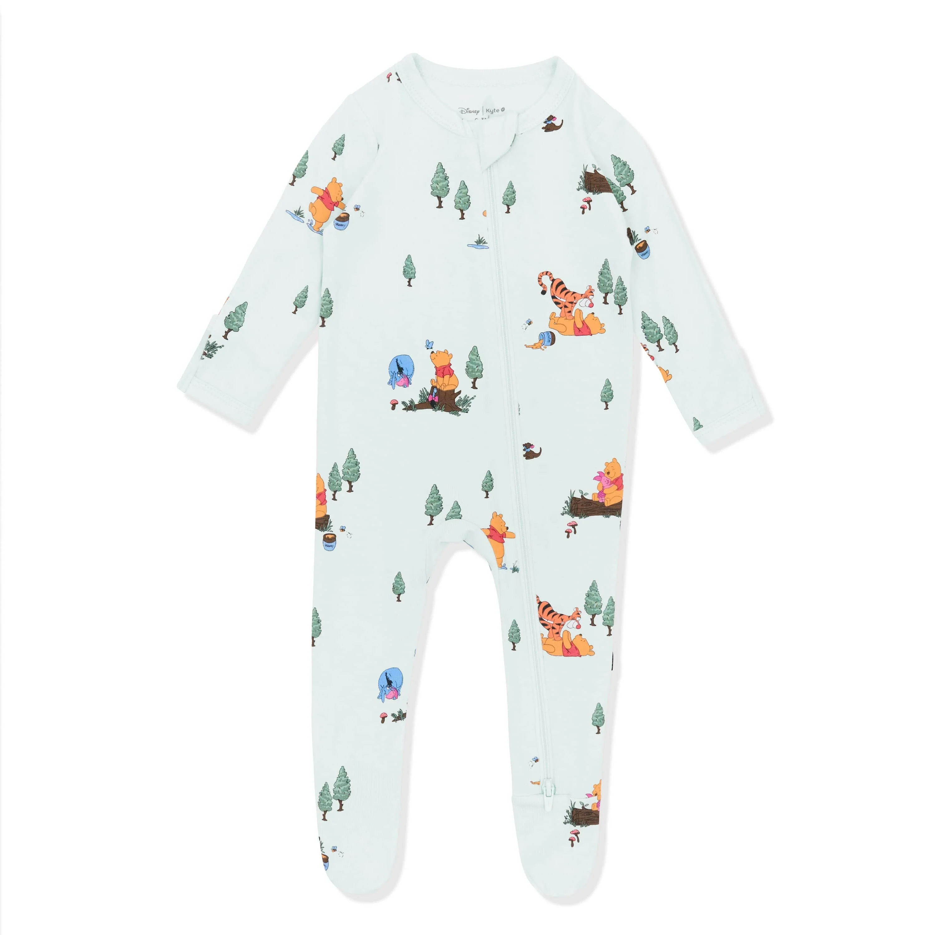 Zippered Footie in Winnie the Pooh Hundred Acre Wood - Image 2