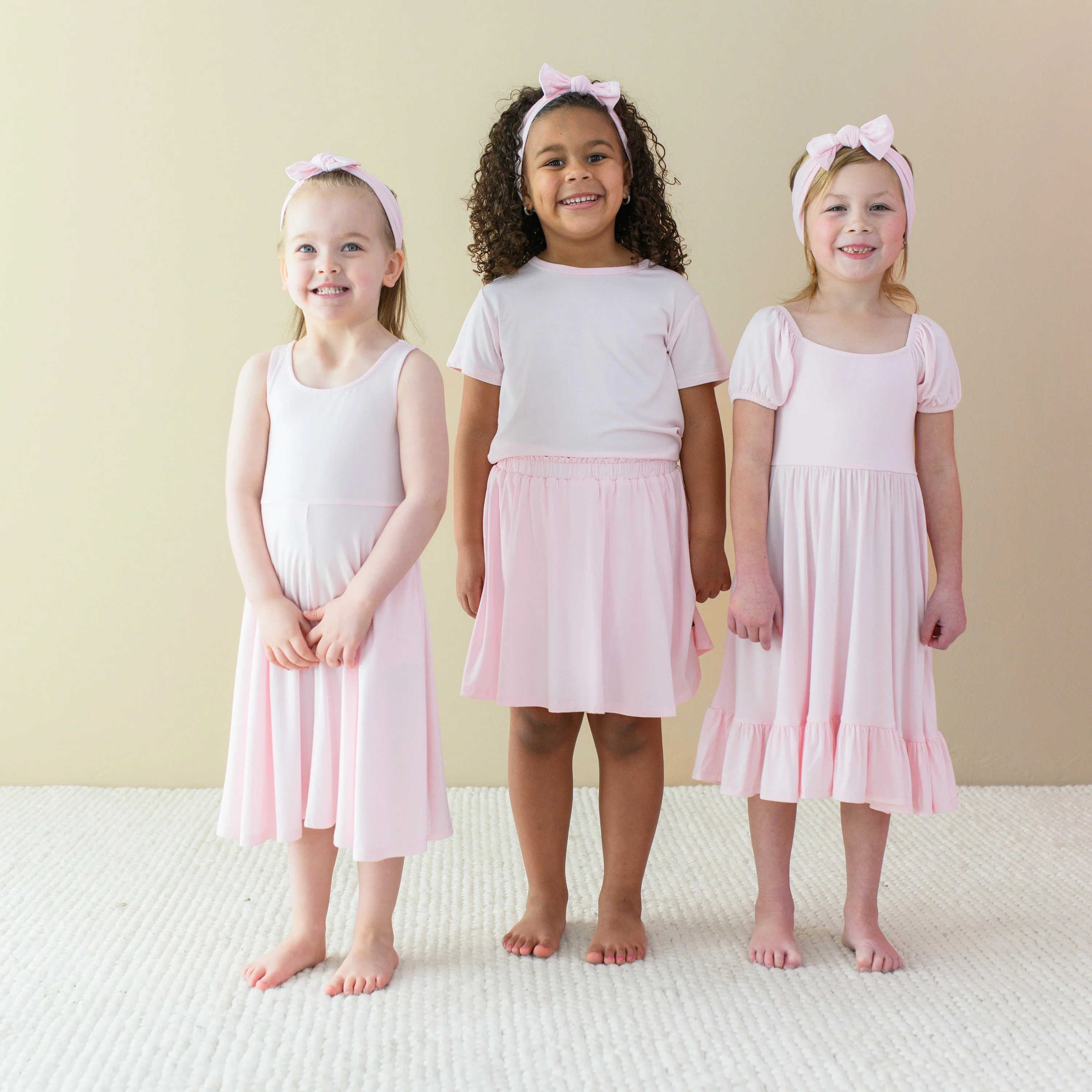 Puff Sleeve Twirl Dress in Sakura - Image 4