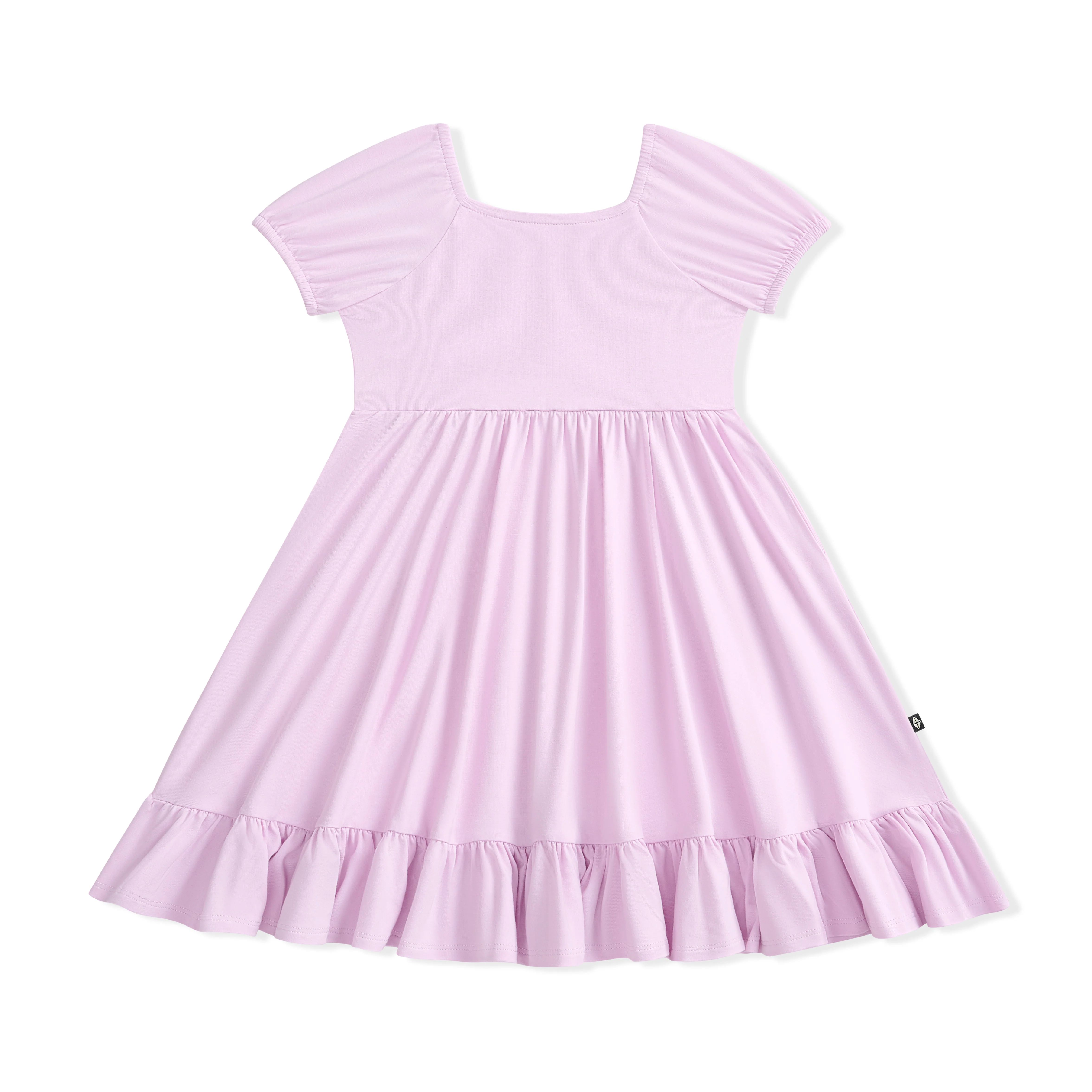 Puff Sleeve Twirl Dress in Thistle - Image 2