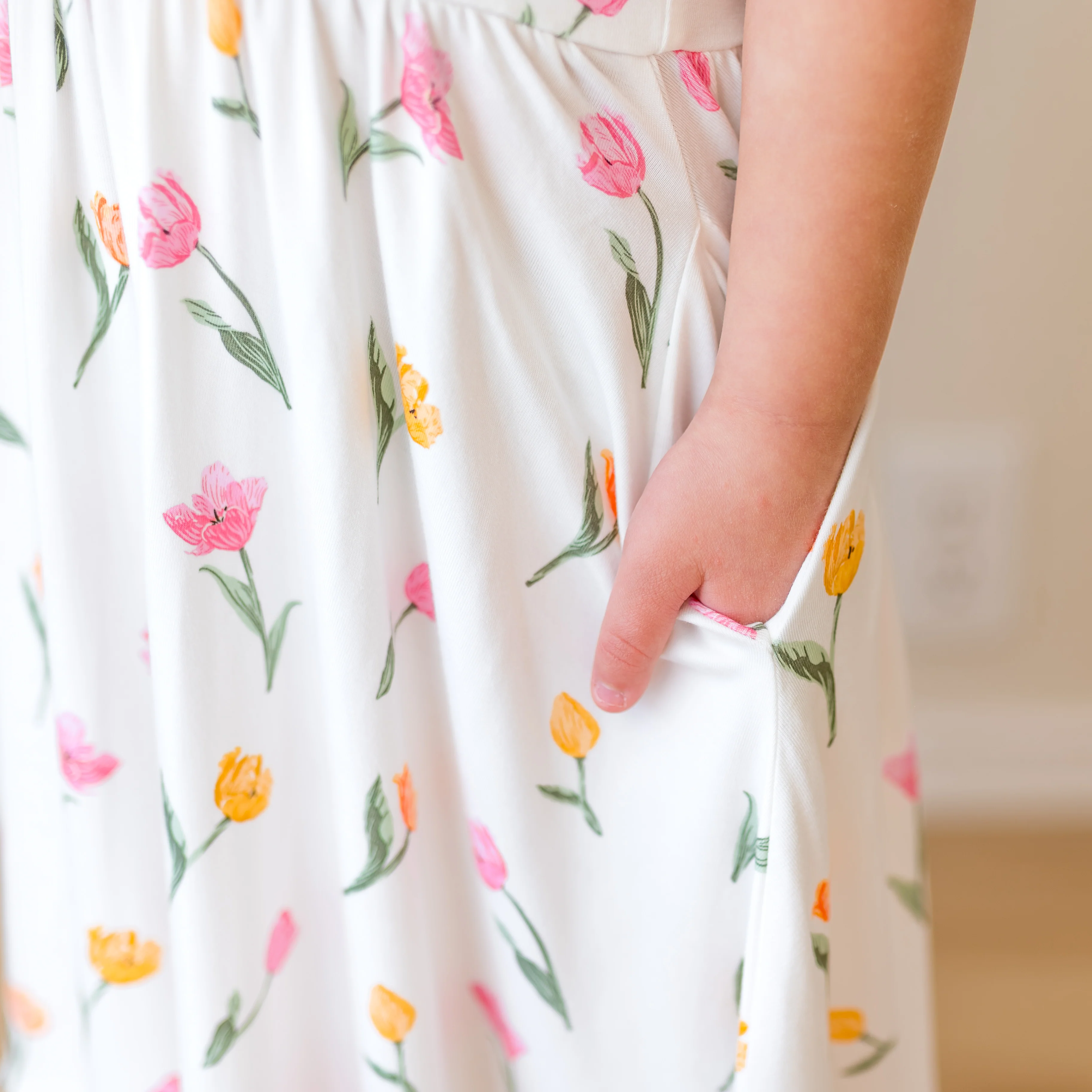 Puff Sleeve Twirl Dress in Tulip - Image 6