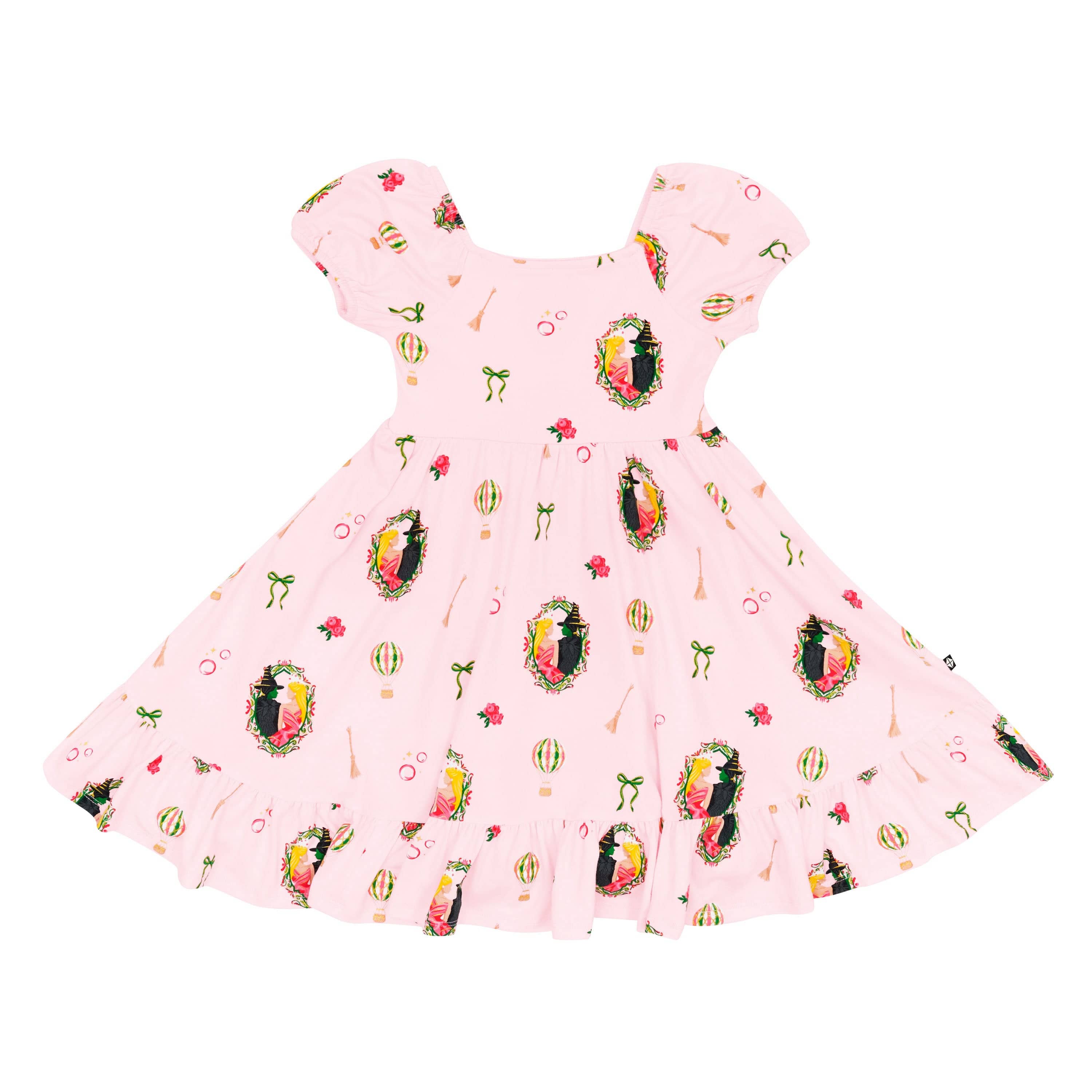 Puff Sleeve Twirl Dress in Wicked - Image 2