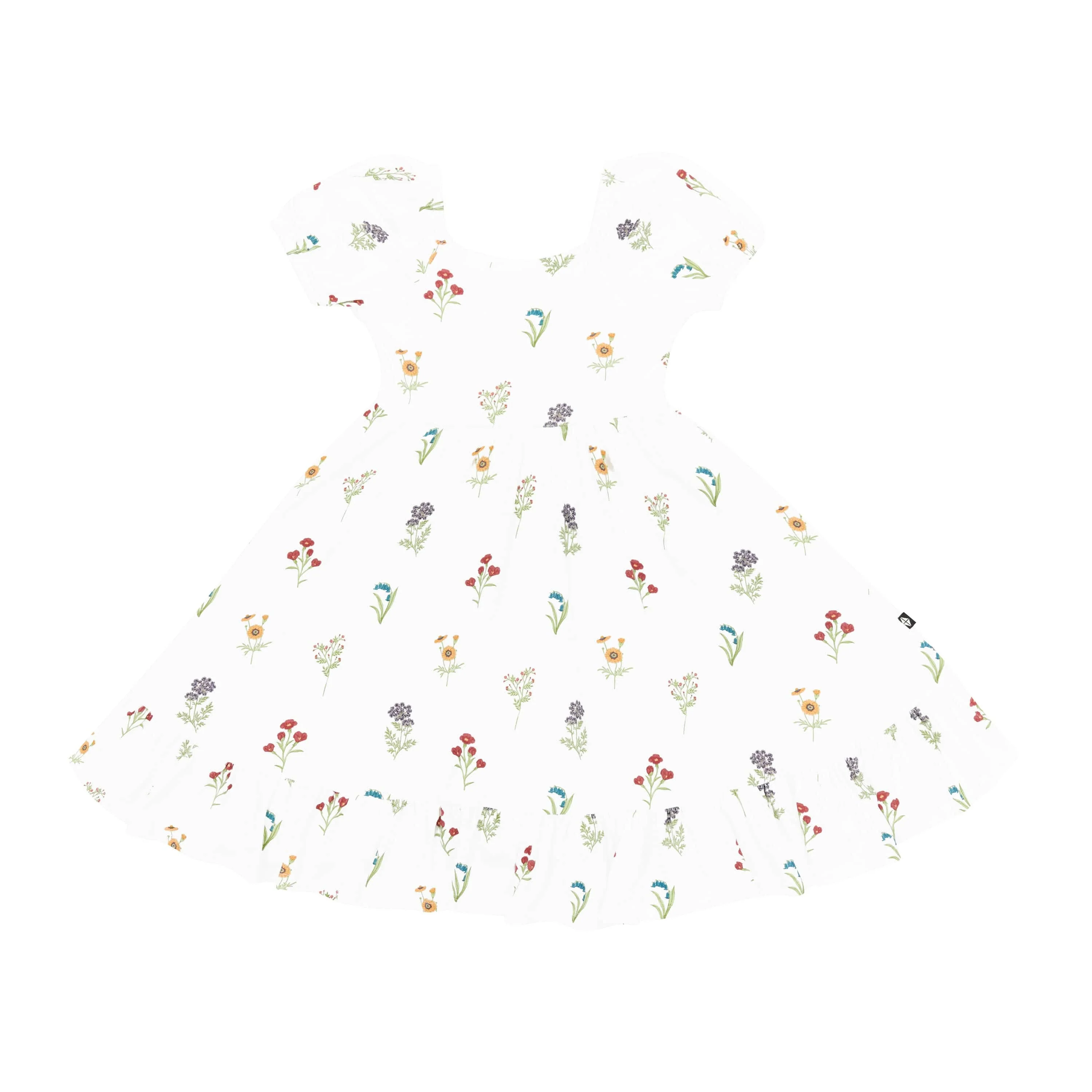 Puff Sleeve Twirl Dress in Wildflower - Image 2