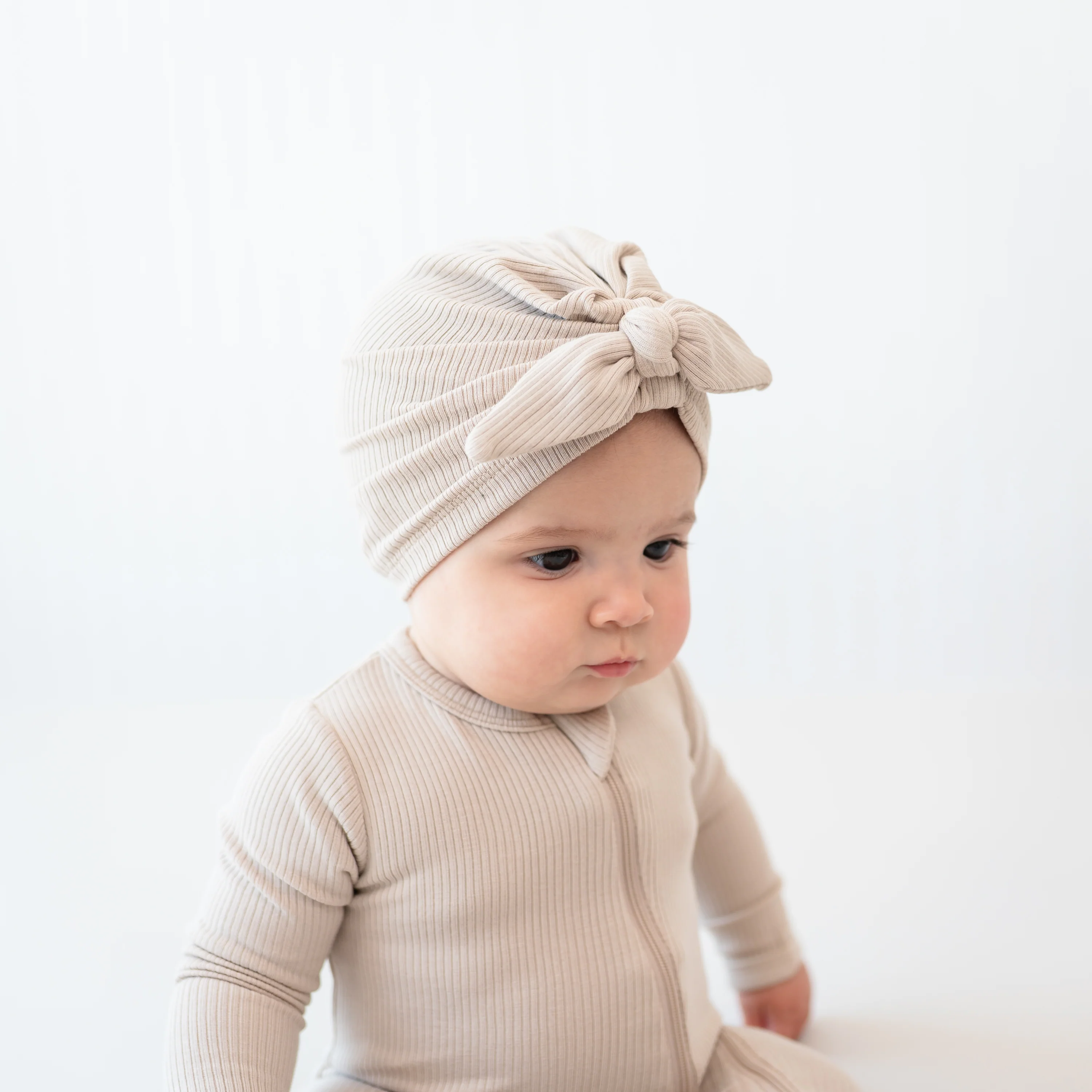 Ribbed Headwrap in Bisque - Image 3