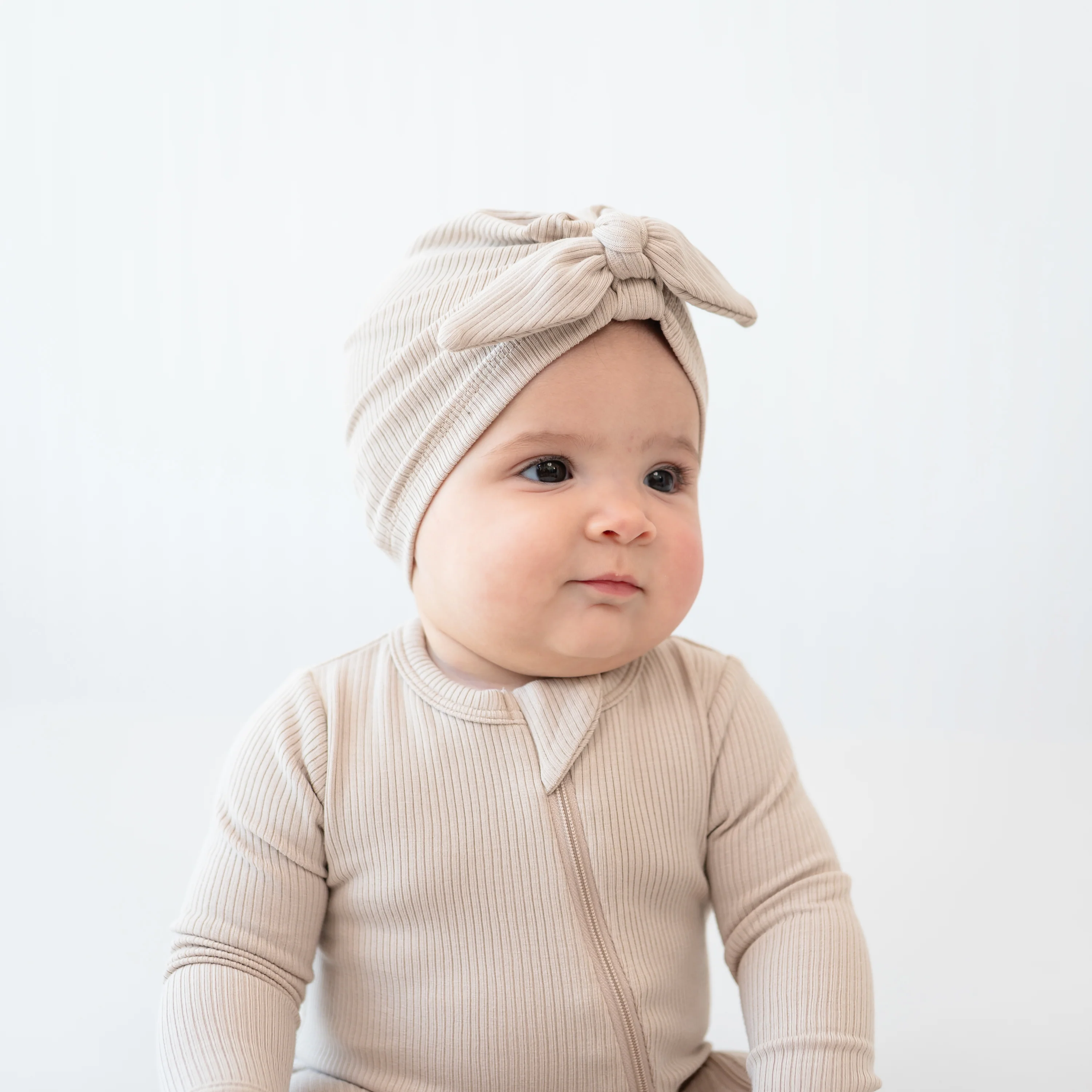 Ribbed Headwrap in Bisque - Image 5