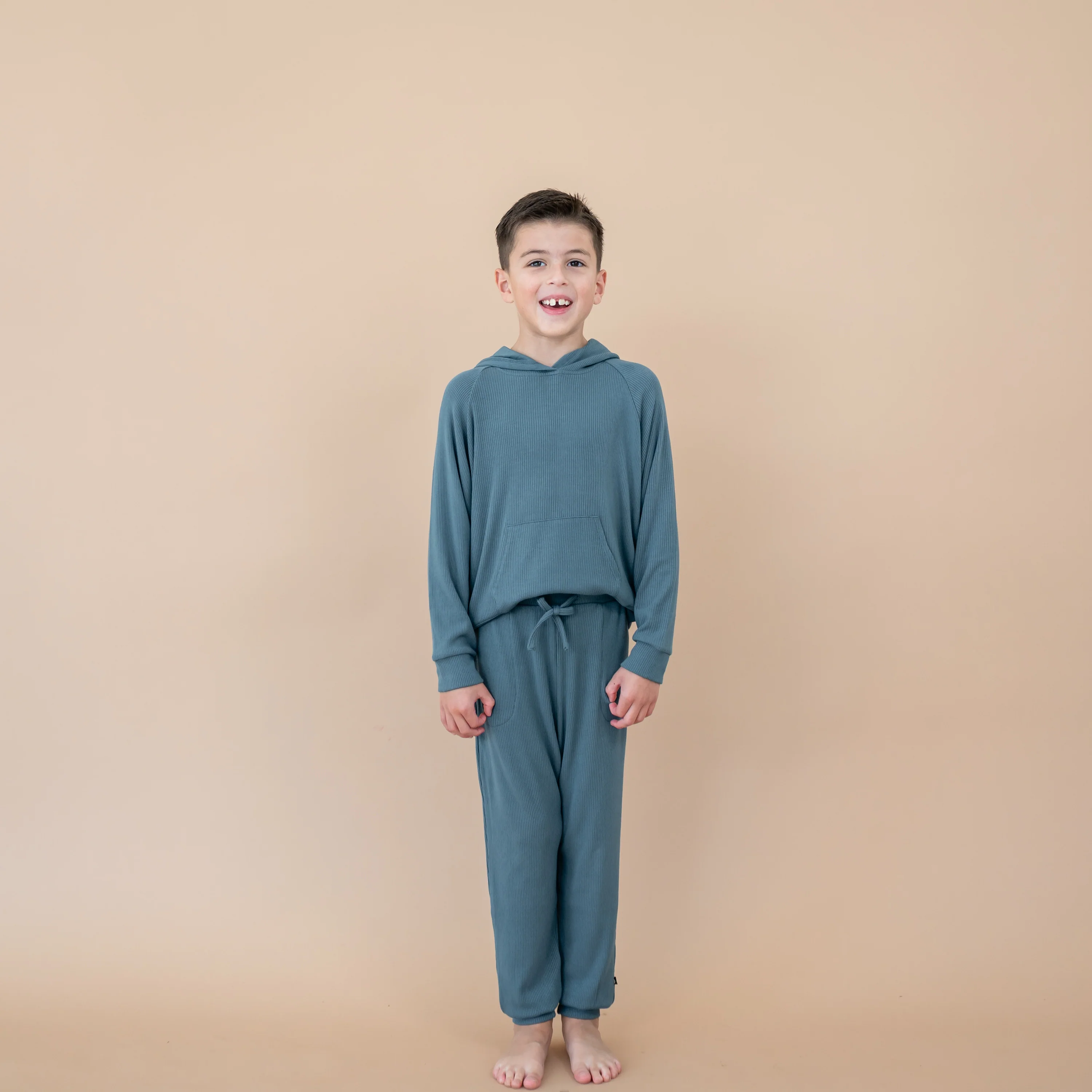 Ribbed Jogger Pant in Atlantic - Image 4