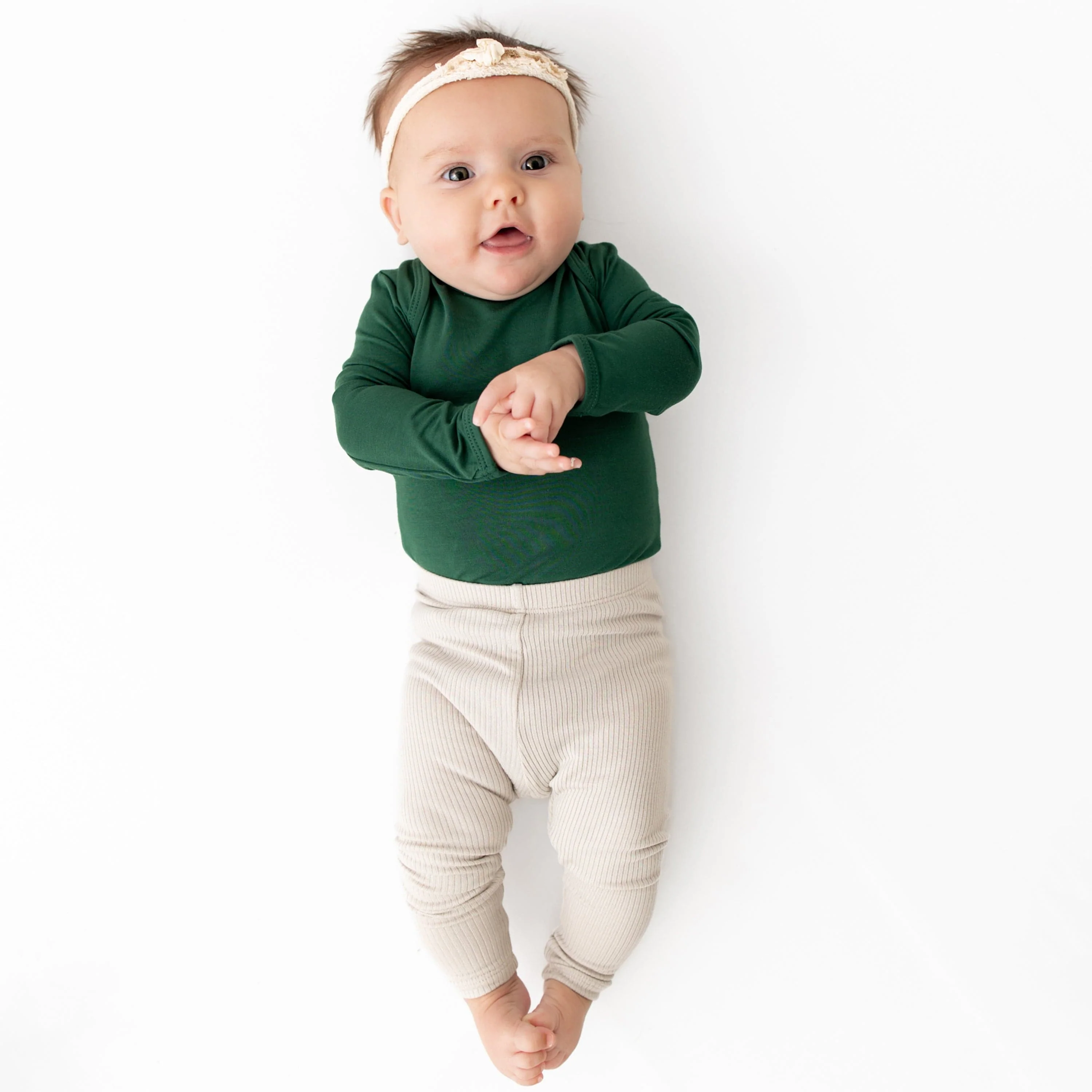 Ribbed Leggings in Oat - Image 3
