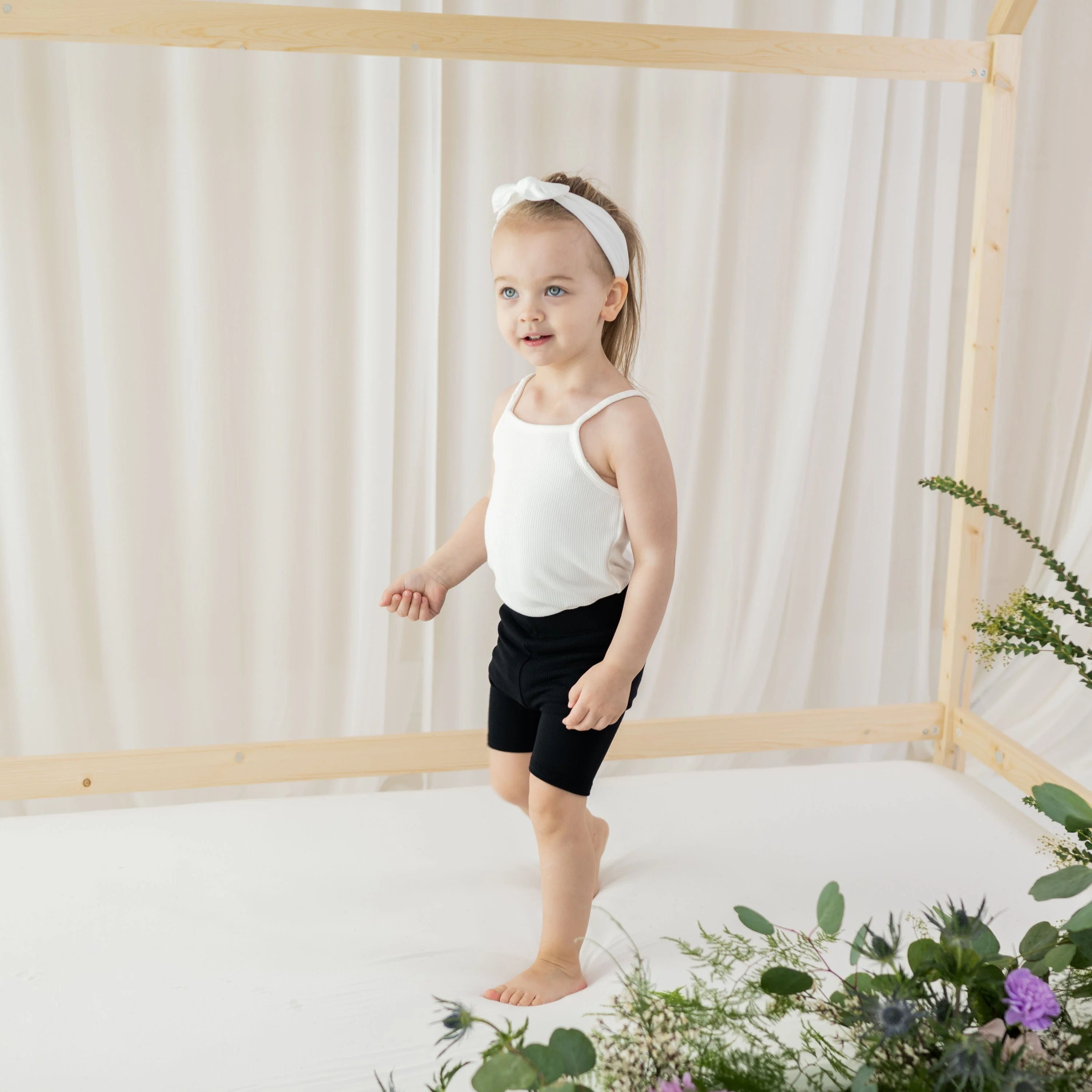 Ribbed Spaghetti Strap Bodysuit in Cloud - Image 3