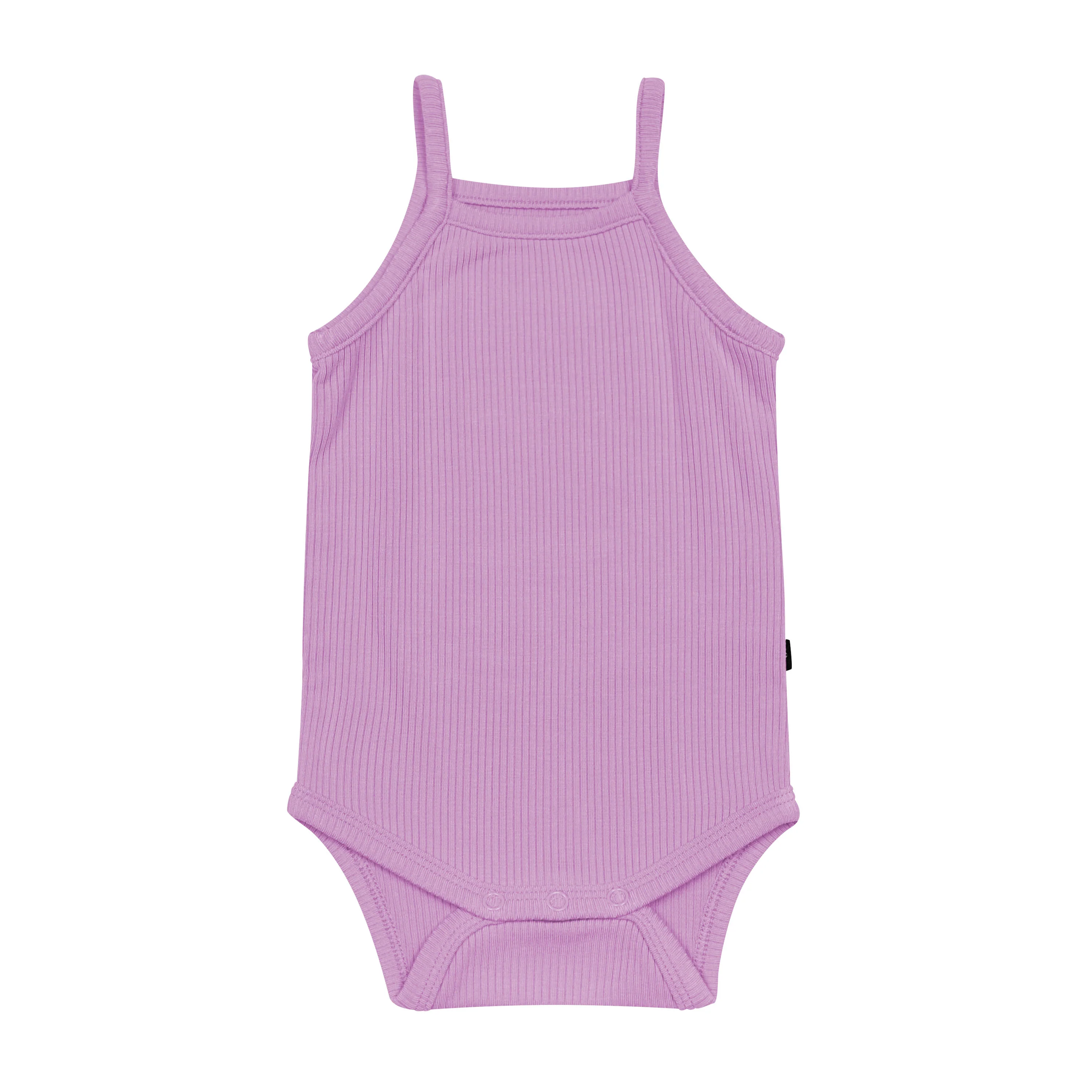 Ribbed Spaghetti Strap Bodysuit in Poi - Image 2