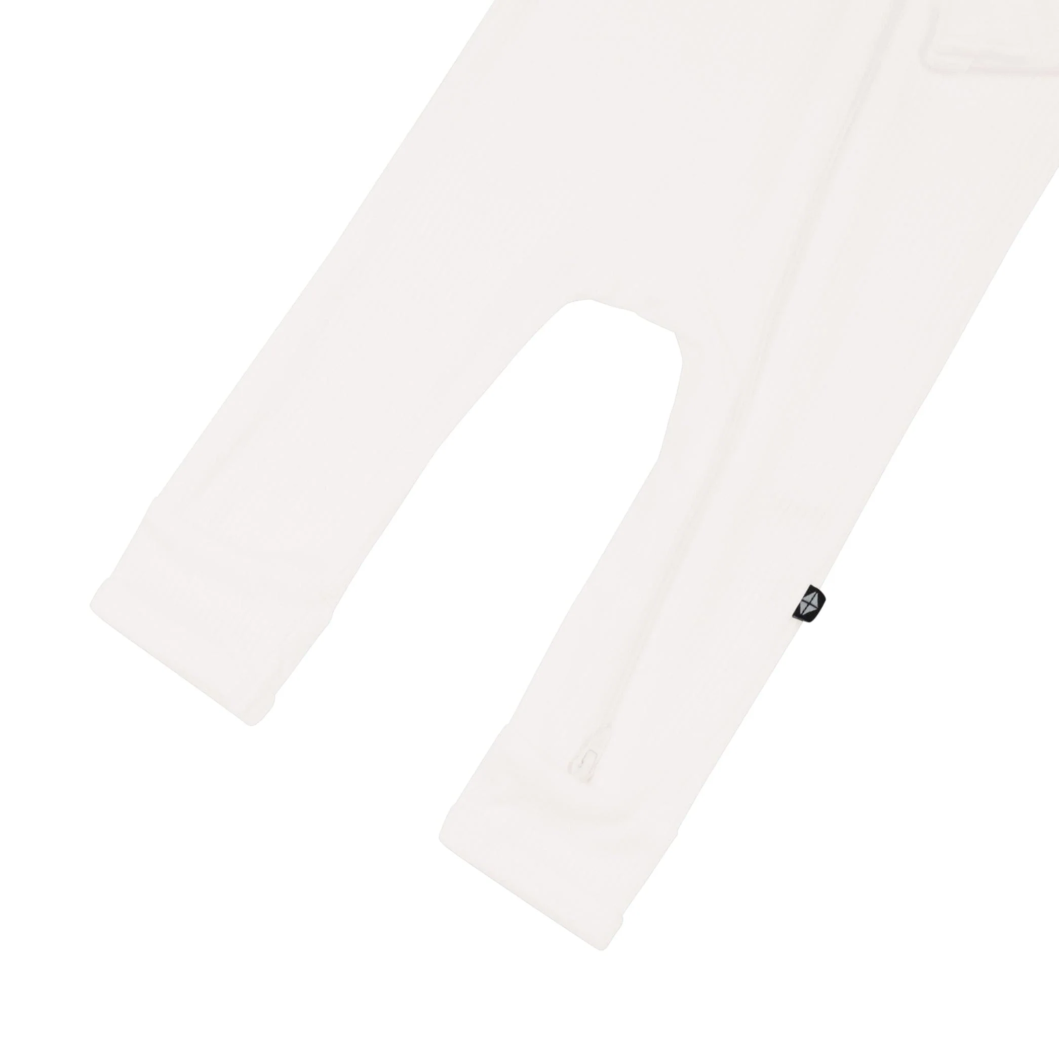 Ribbed Zipper Romper in Cloud - Image 6