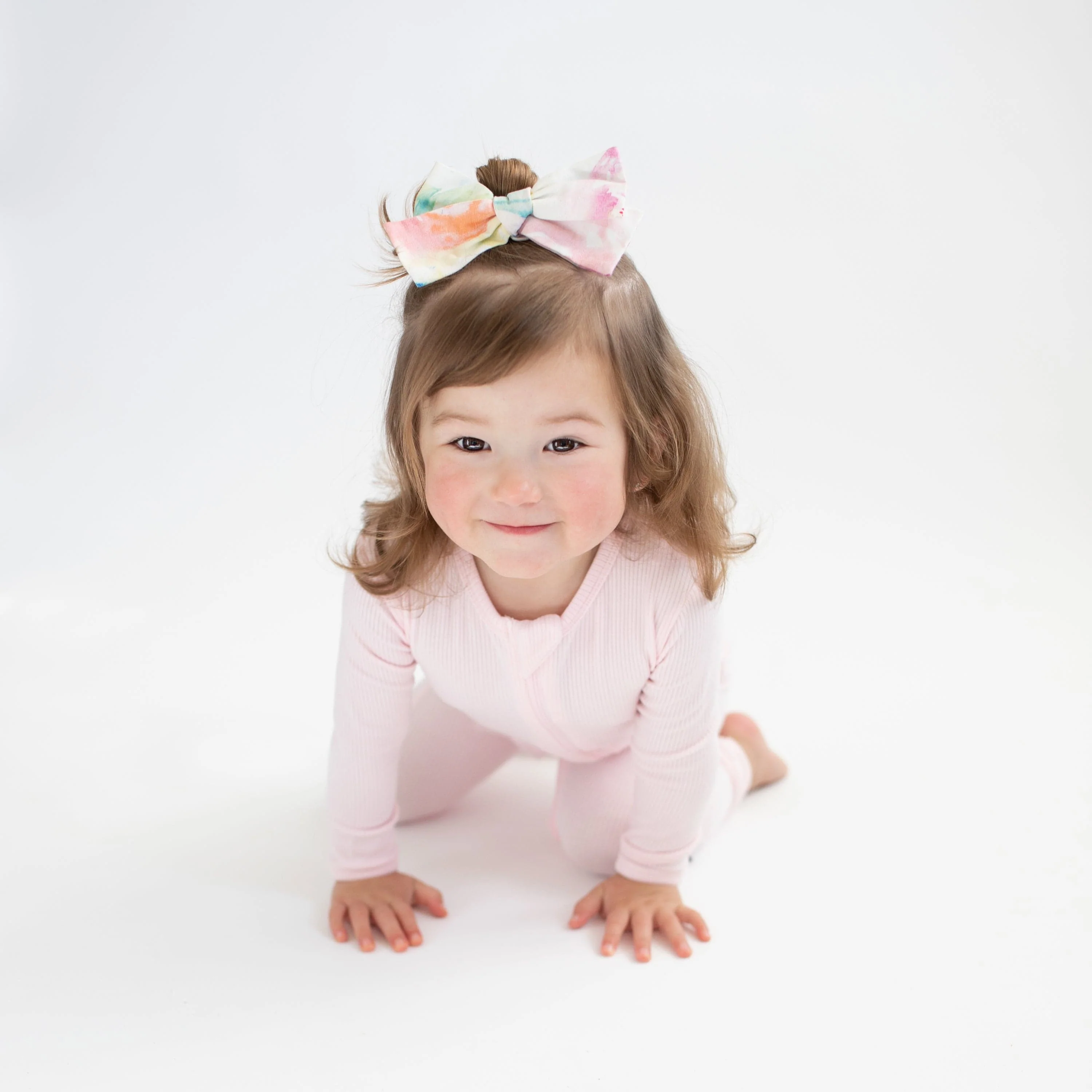 Ribbed Zipper Romper in Sakura - Image 3