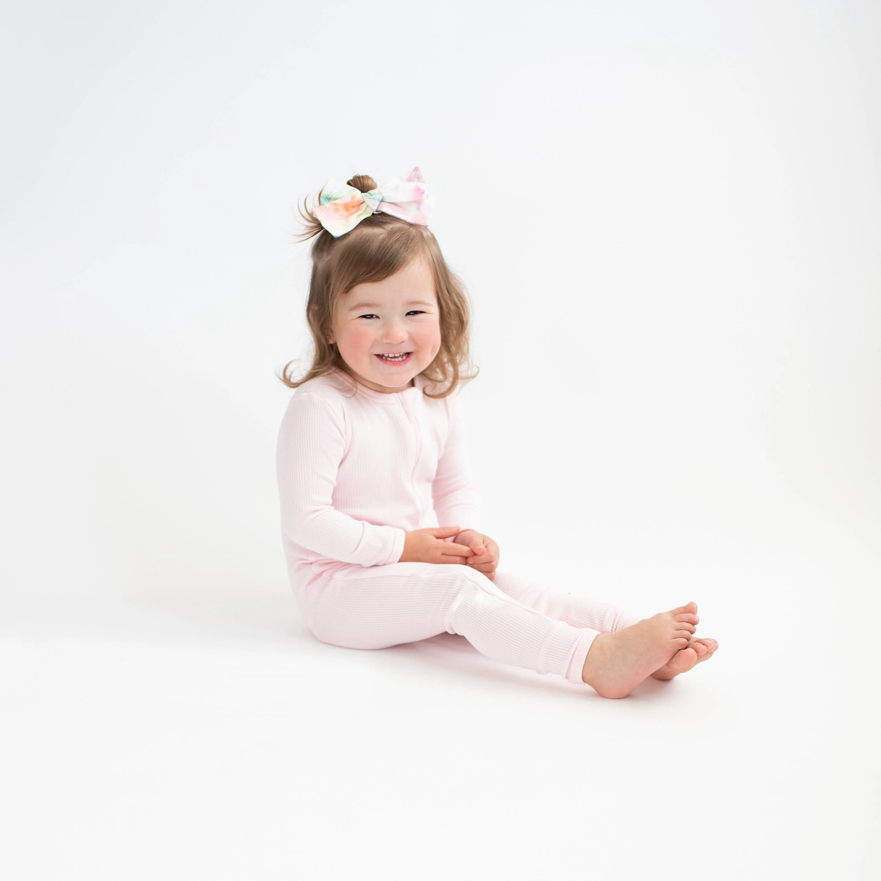 Ribbed Zipper Romper in Sakura - Image 4