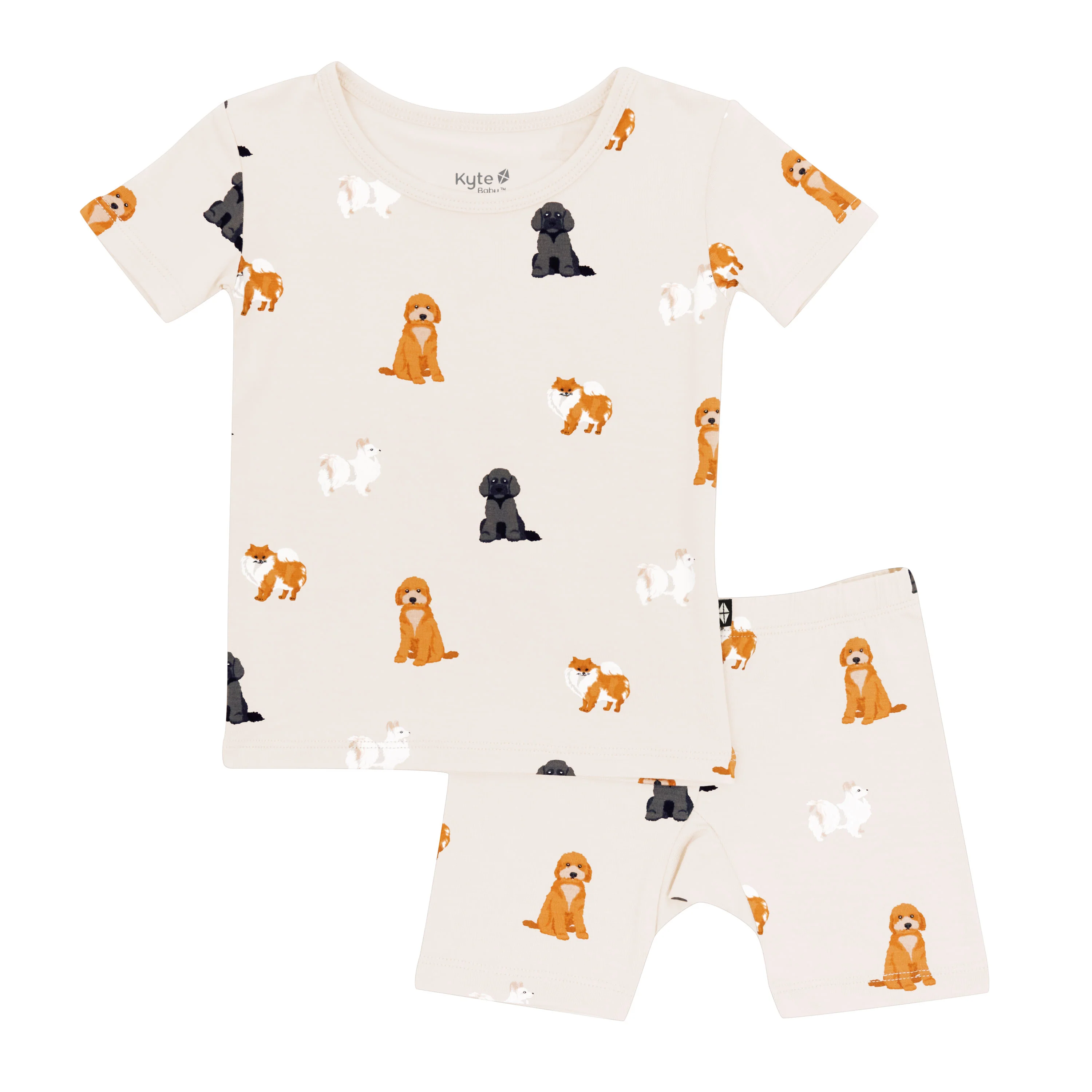 Short Sleeve Pajamas in Fluffy Dog - Image 2