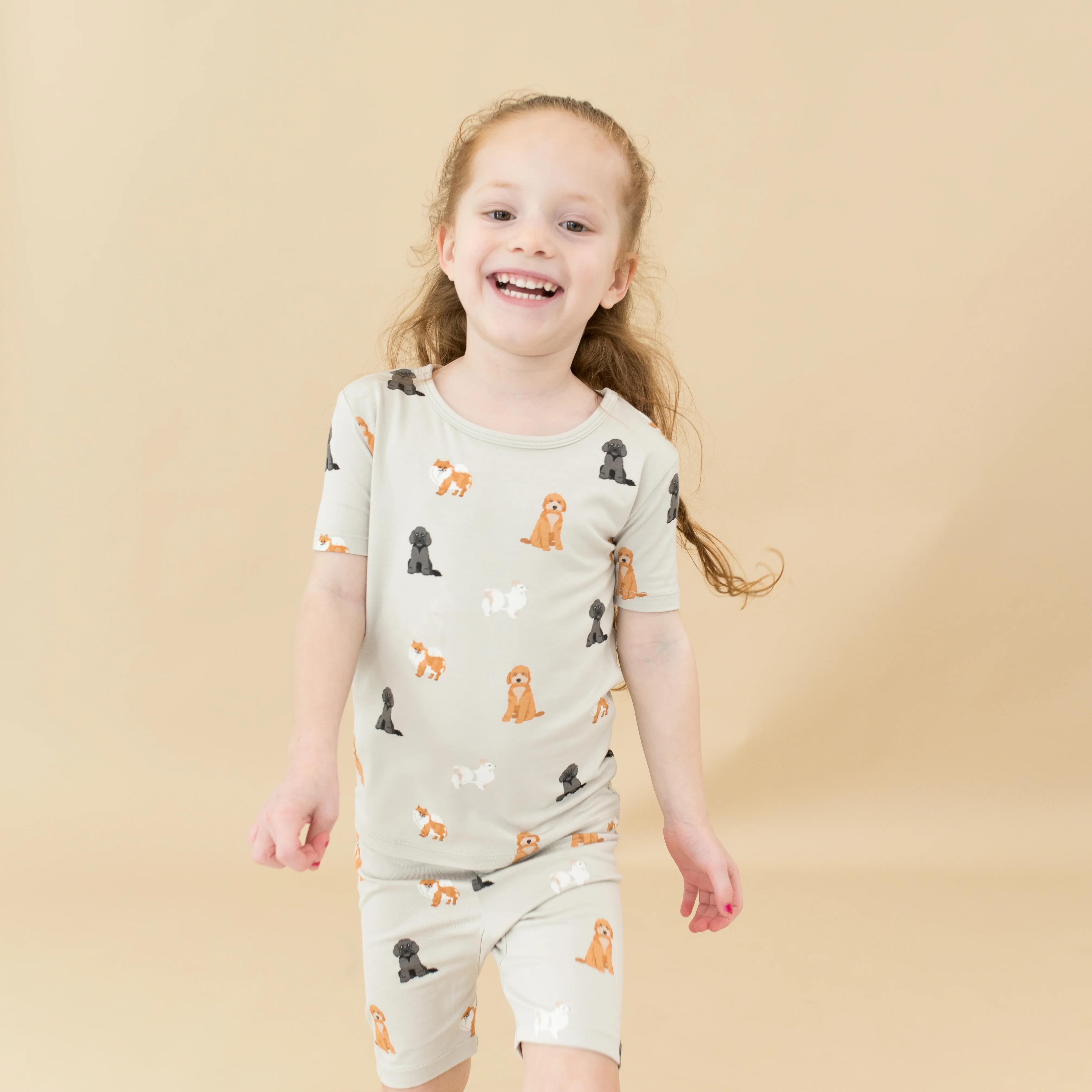 Short Sleeve Pajamas in Fluffy Dog - Image 4