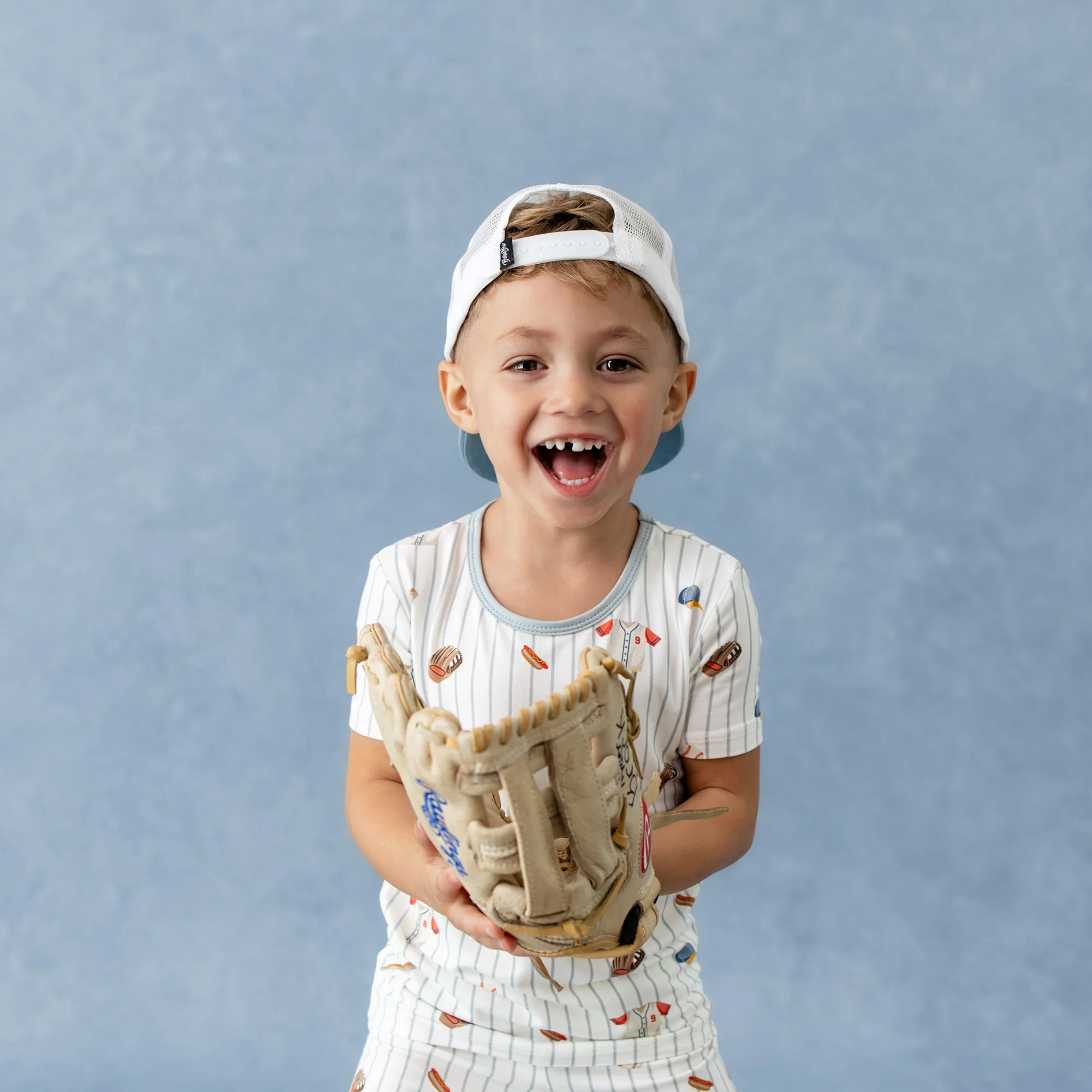 Short Sleeve Pajamas in Home Run - Image 3