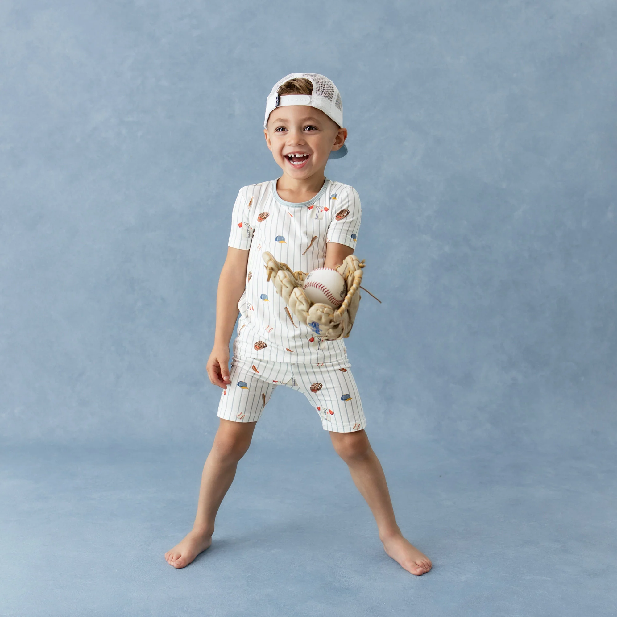 Short Sleeve Pajamas in Home Run - Image 5
