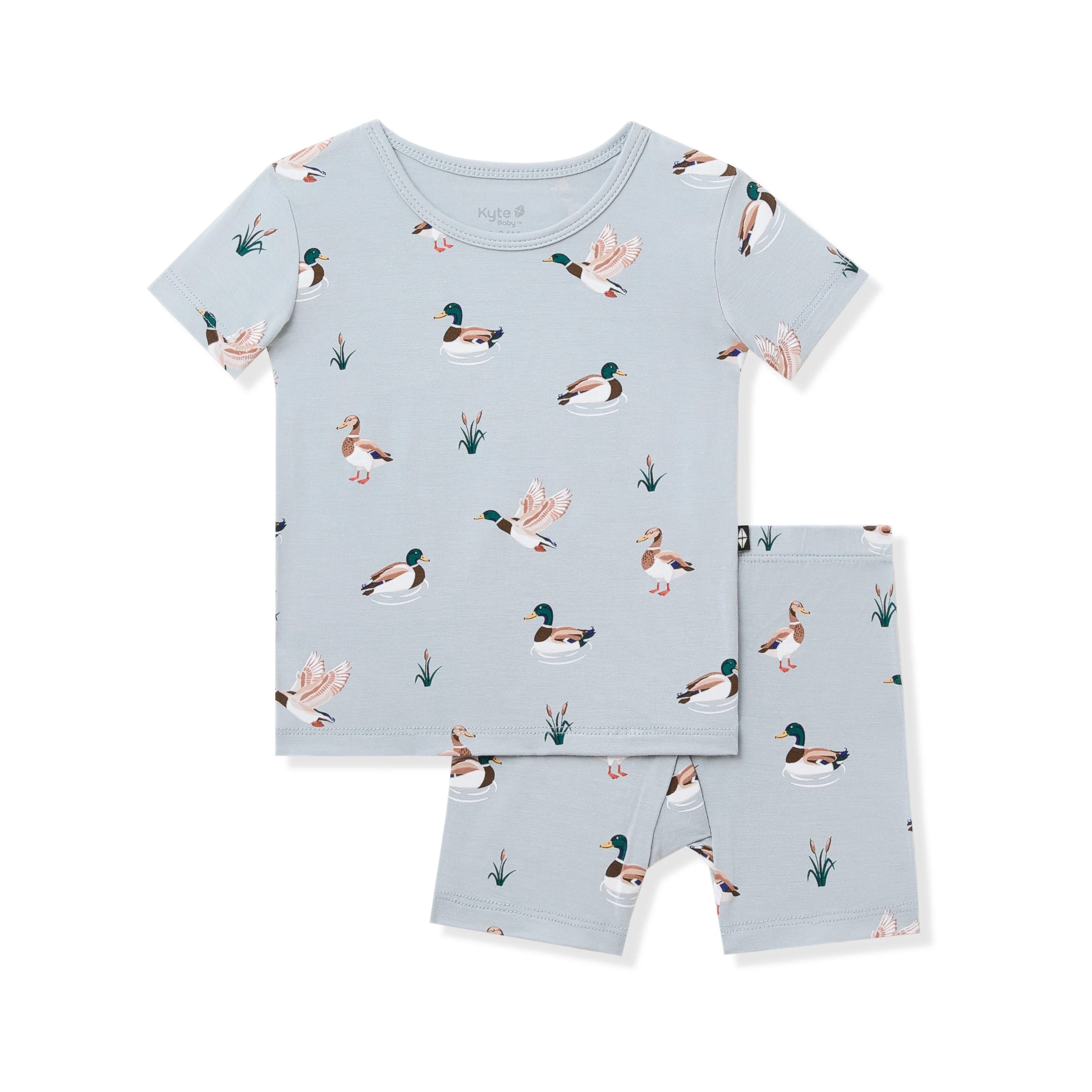 Short Sleeve Pajamas in Mallard Duck - Image 2
