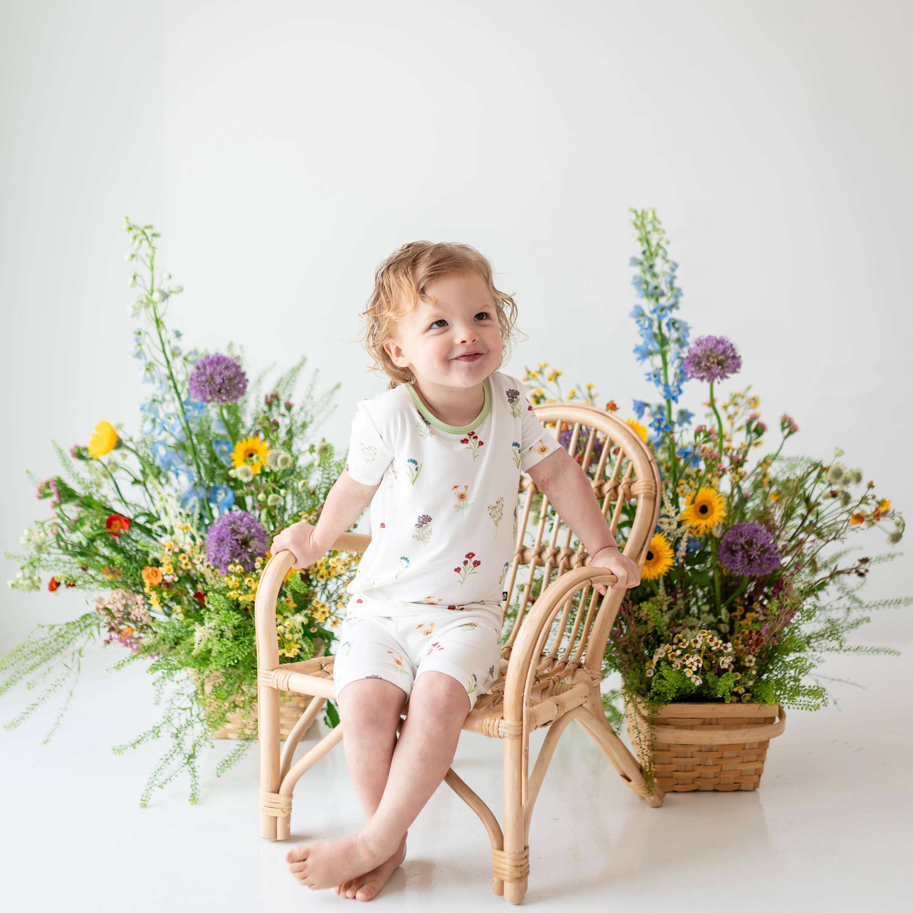 Short Sleeve Pajamas in Wildflower - Image 3