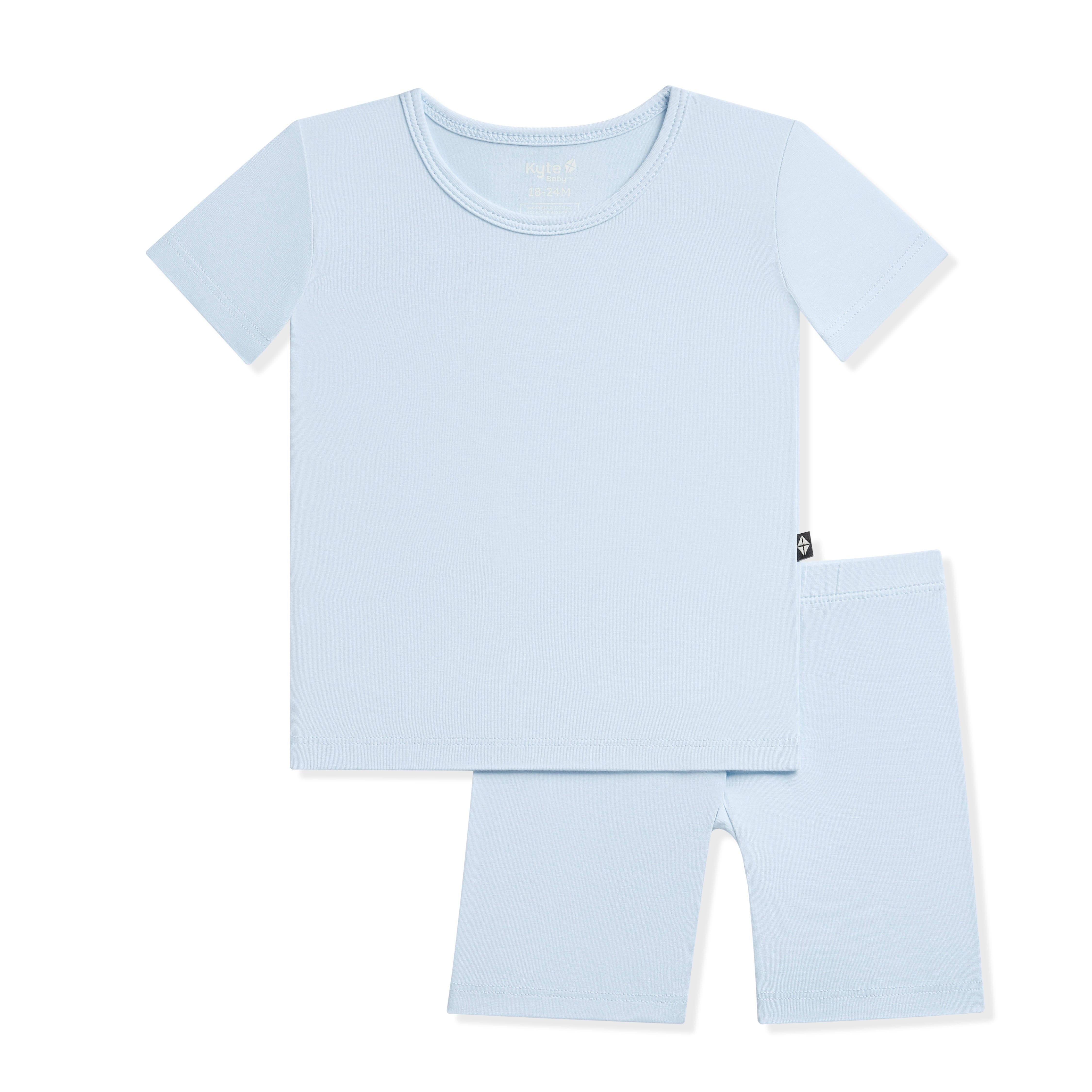 Short Sleeve Pajamas in Breeze - Image 2